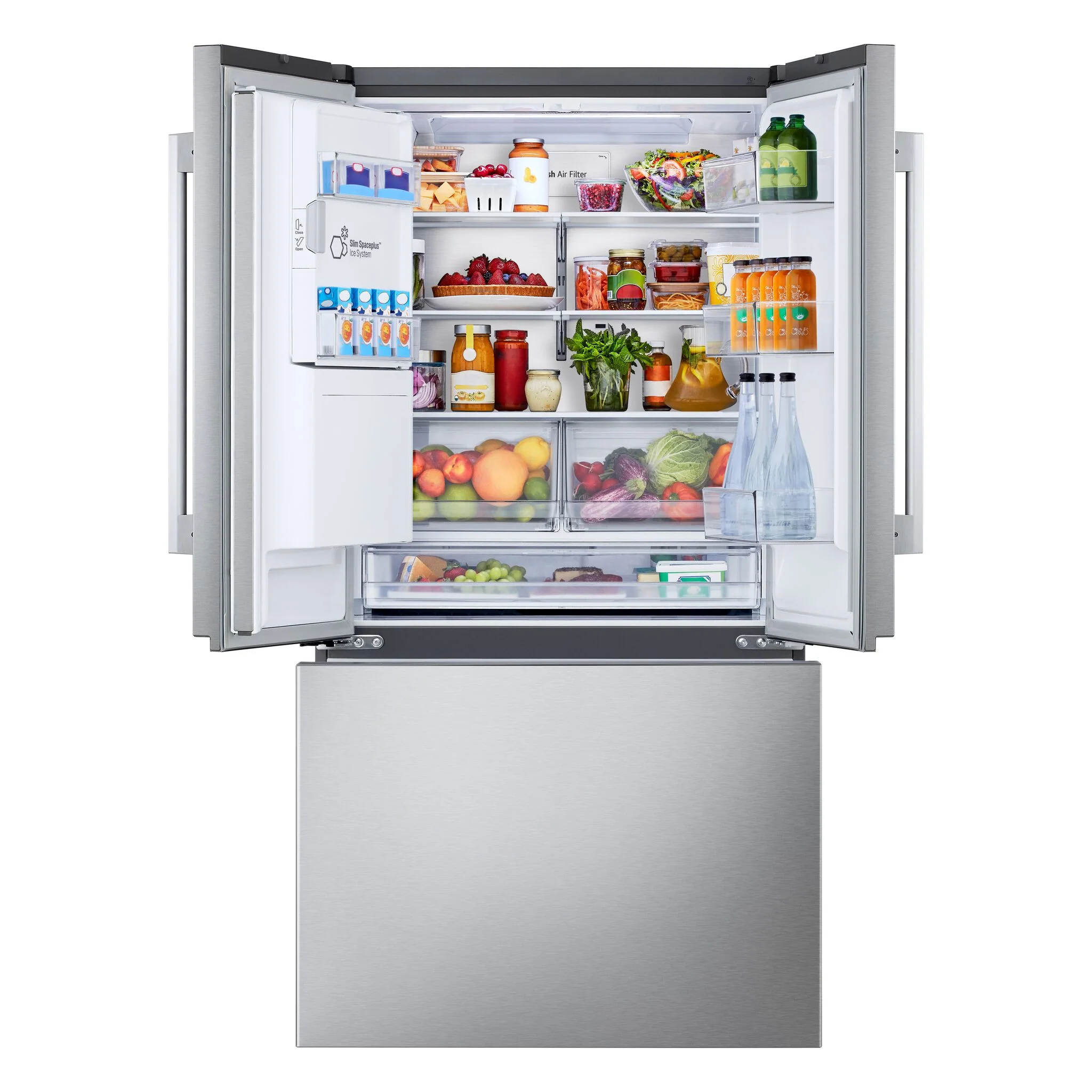 LG 36" 23.7 Cu. Ft. Smudge-Resistant Stainless Steel Counter-Depth MAX Smart Refrigerator with Zero Clearance Hinge System - LF24Z6330S - Image 7
