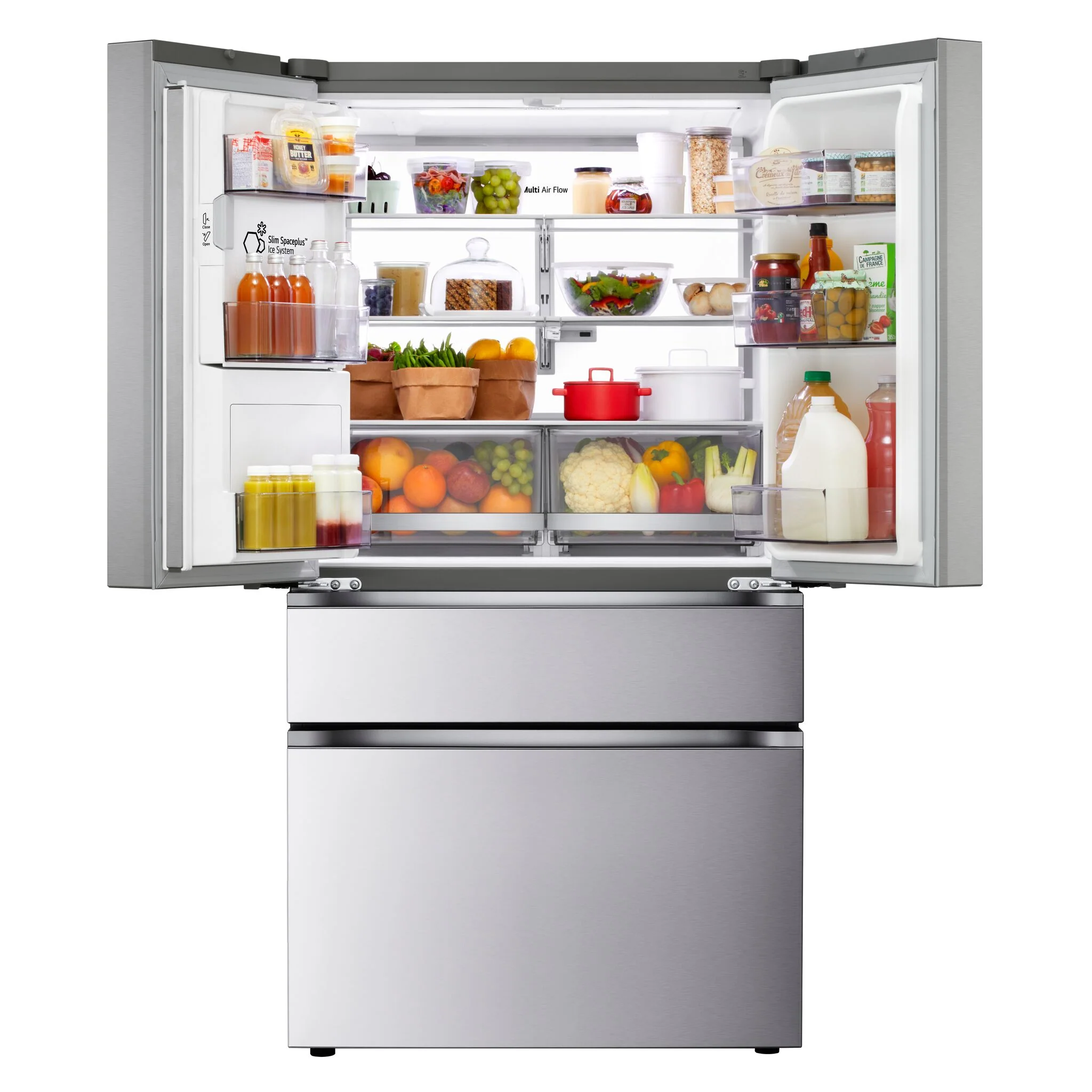 LG 36" 28.6 Cu. Ft. Smudge-Resistant Stainless Steel French Door Refrigerator with Craft Ice and Full-Convert Drawer - LF29S9730S - Image 4