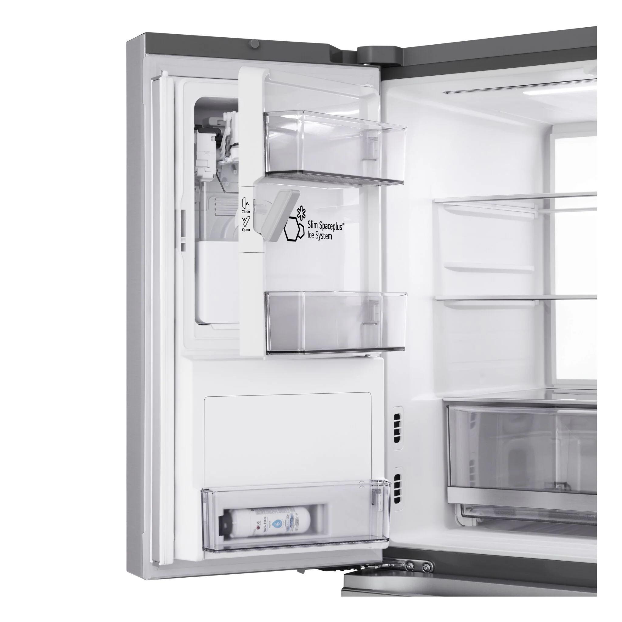 LG 36" 28.6 Cu. Ft. Smudge-Resistant Stainless Steel French Door Refrigerator with Craft Ice and Full-Convert Drawer - LF29S9730S - Image 9