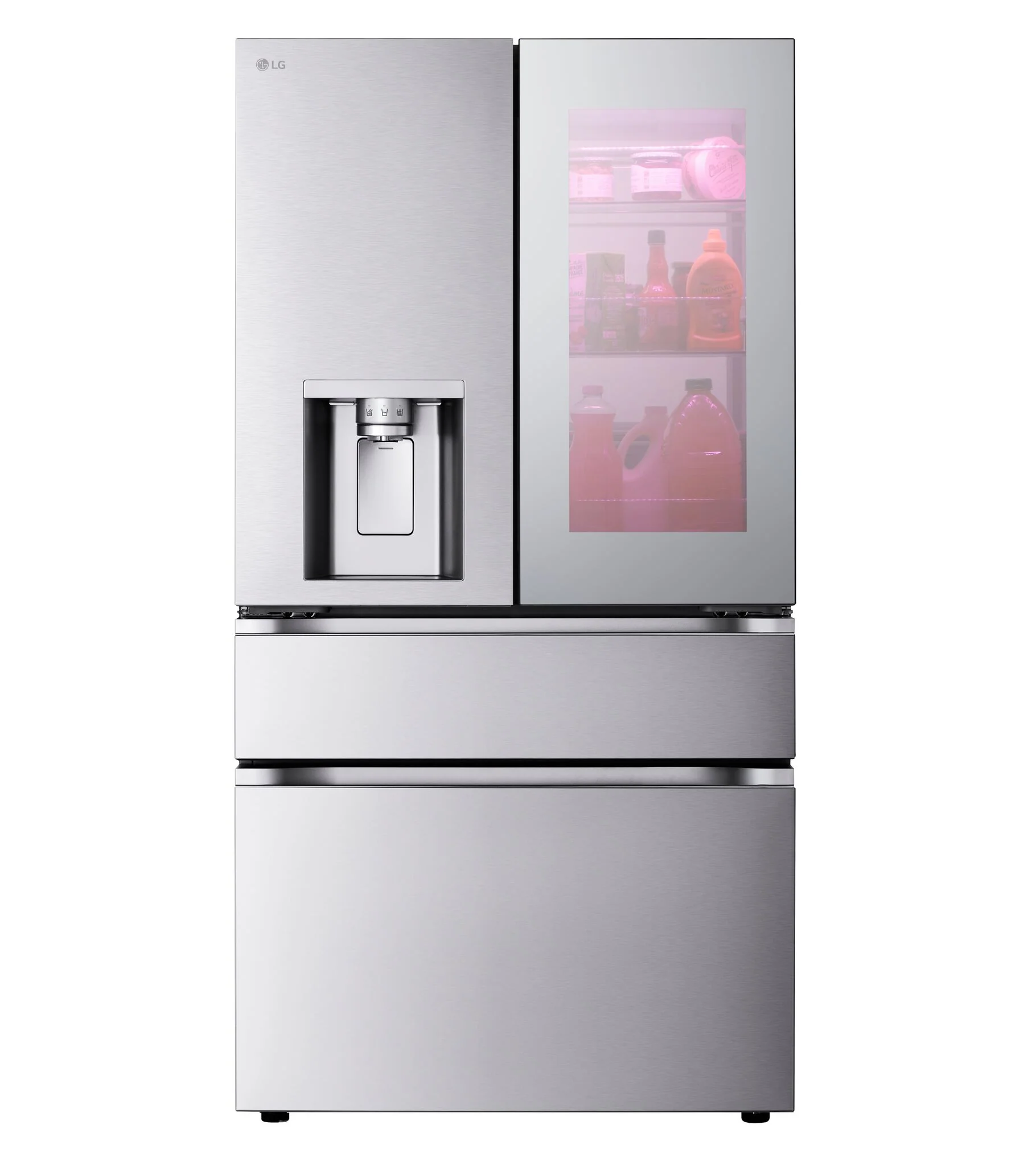 LG 36" 28.6 Cu. Ft. Smudge-Resistant Stainless Steel French Door Refrigerator with InstaView, MyColour Window, and Craft Ice - LF29S9775S - Image 12