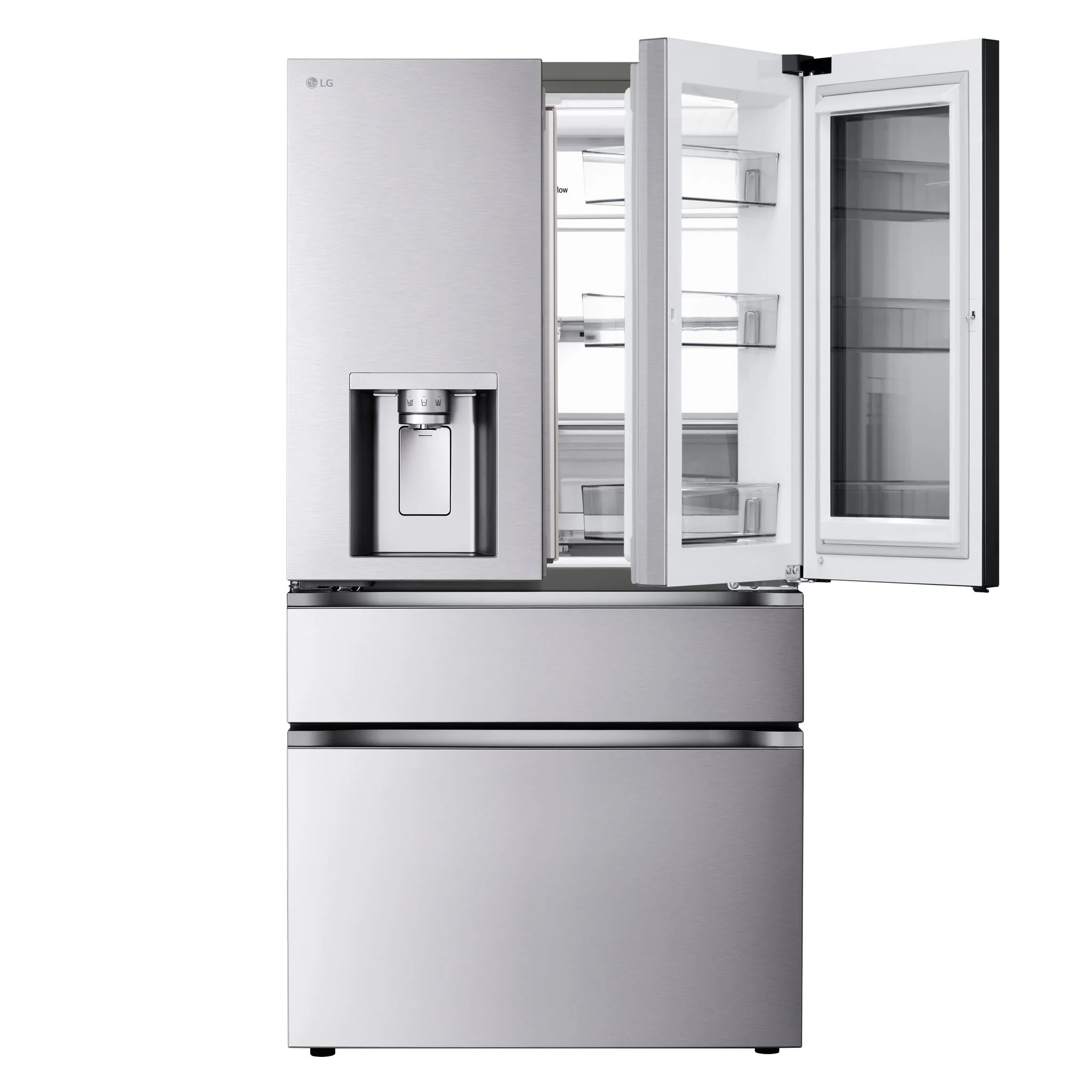 LG 36" 28.6 Cu. Ft. Smudge-Resistant Stainless Steel French Door Refrigerator with InstaView, MyColour Window, and Craft Ice - LF29S9775S - Image 7