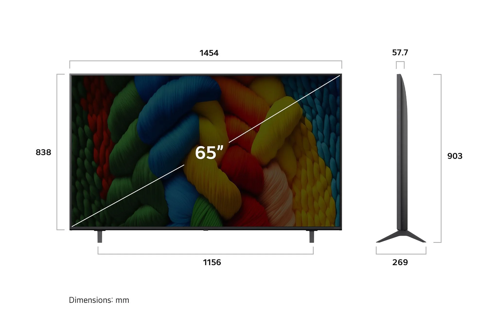 LG 65" 4K NanoCell Smart LED TV - 65NANO80AUA - Image 3