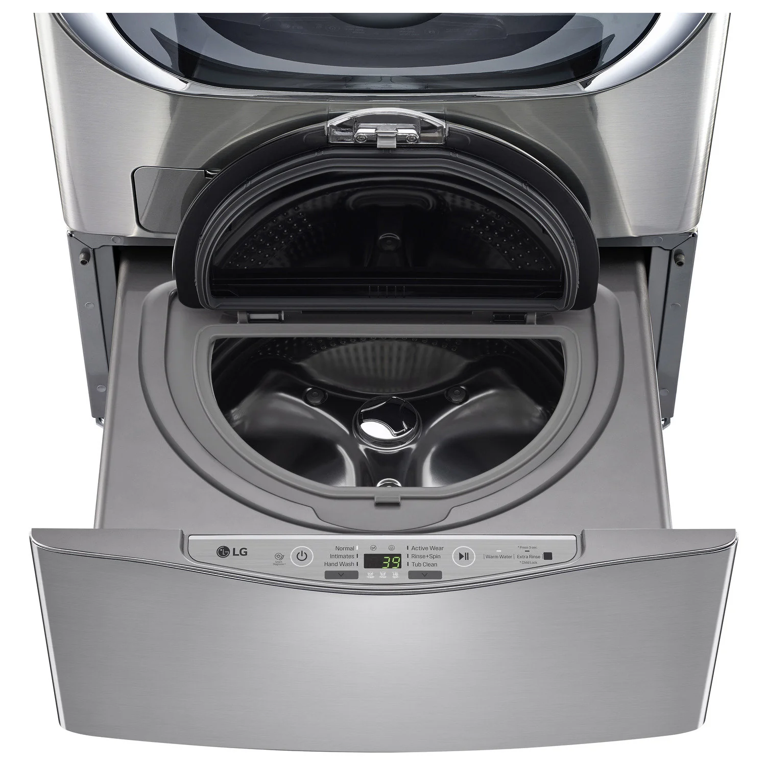 LG Appliances Graphite Steel Sidekick™ Pedestal Washer (1.1 Cu. Ft.) - WD200CV - Image 3