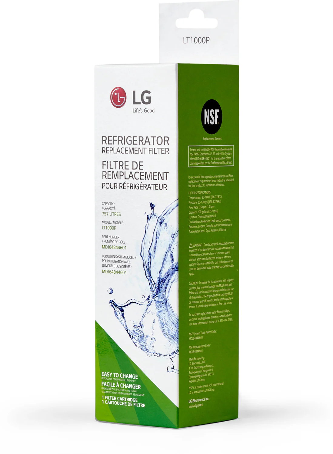 LG Appliances Water Filter - LT1000P - Image 5