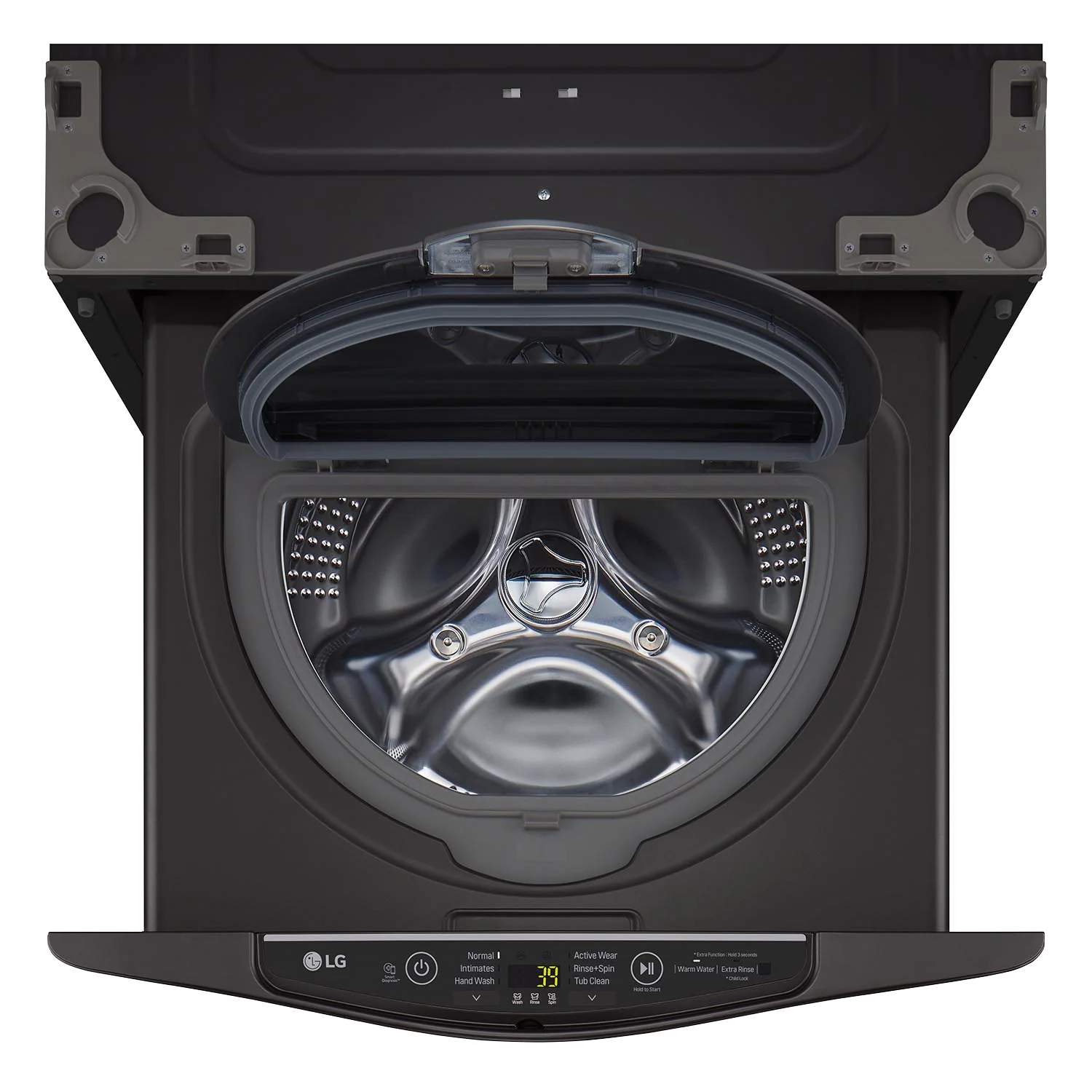 LG Black 29" SideKick™ Pedestal Washer (1 Cu. Ft) - WD200CB - Image 3