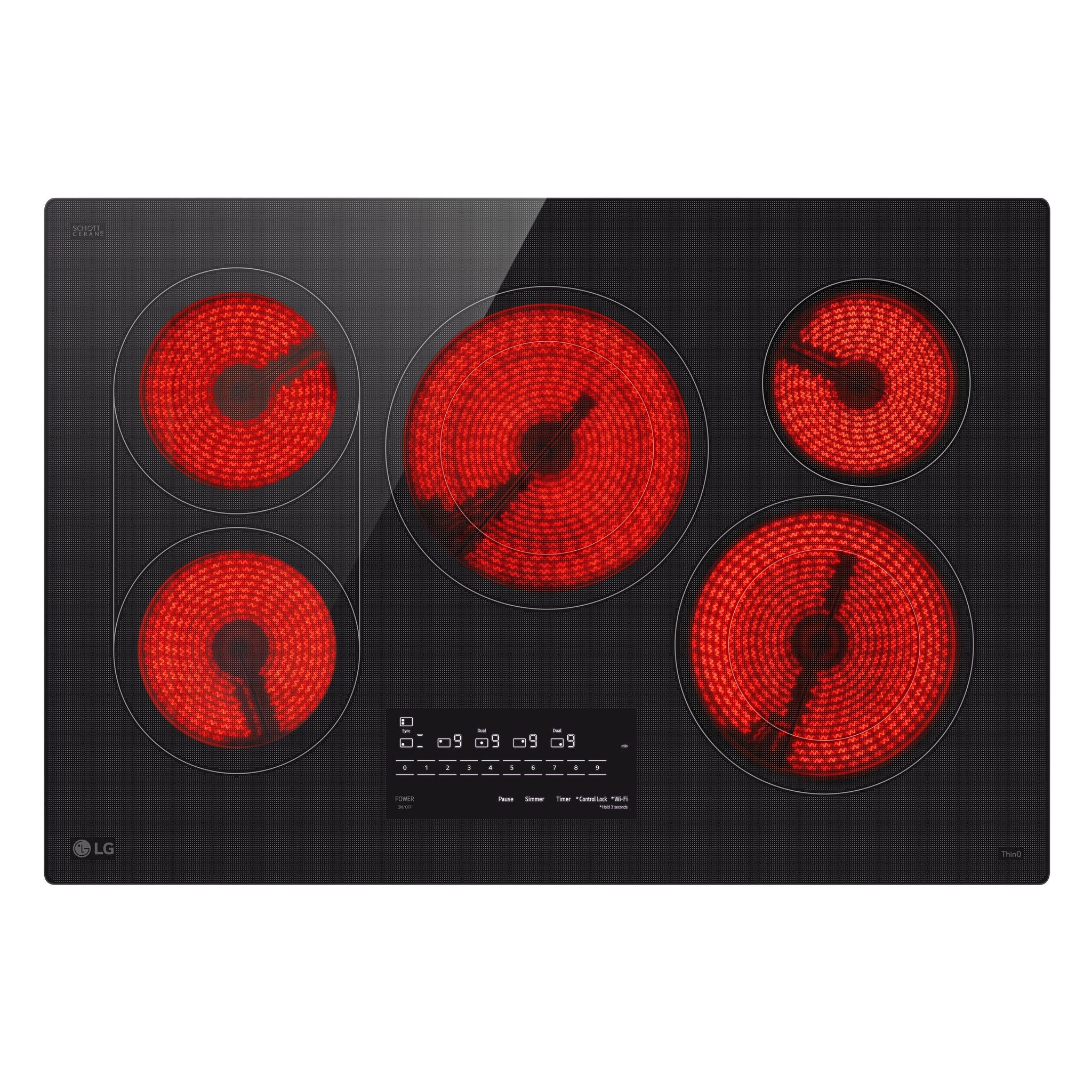 LG Black 30" Electric Cooktop - CBEW3017BE - Image 3