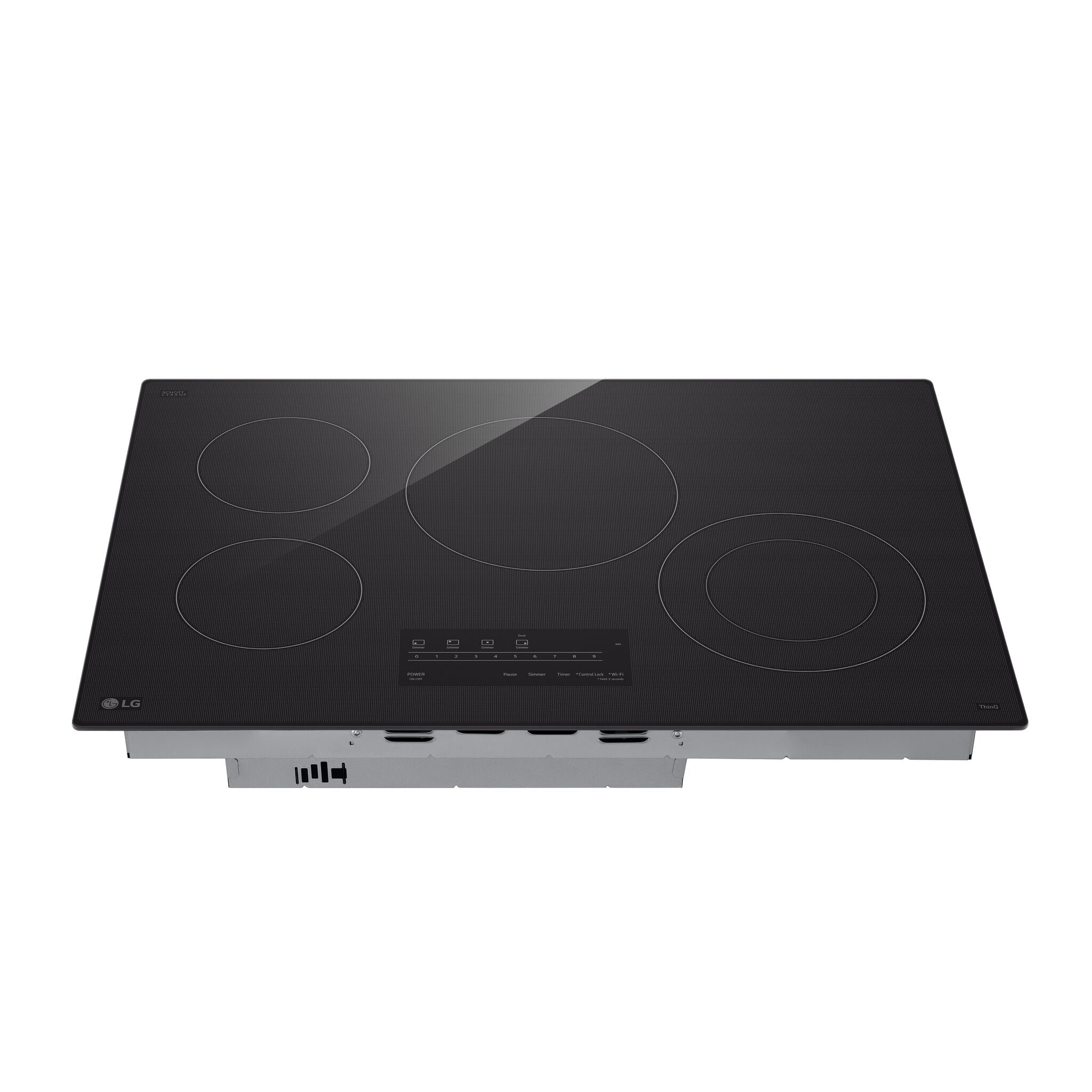 LG Black Smart 30" Electric Cooktop - CBEW3013BE - Image 2