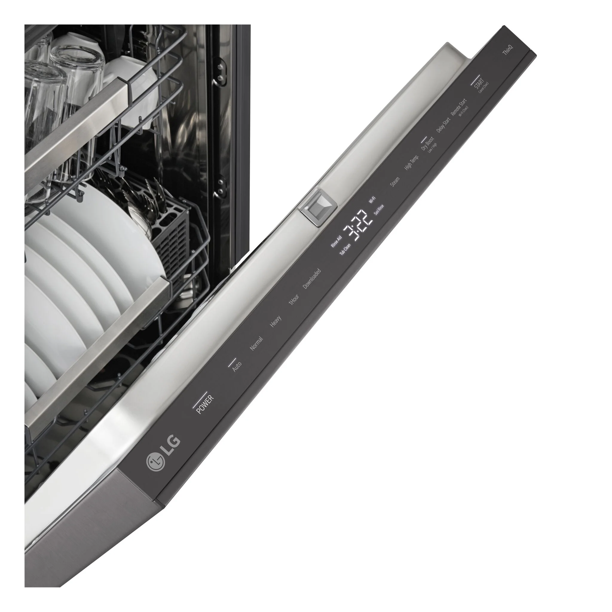 LG Black Stainless Steel 24" Top Control Dishwasher with QuadWash® - LDNPM654D - Image 10
