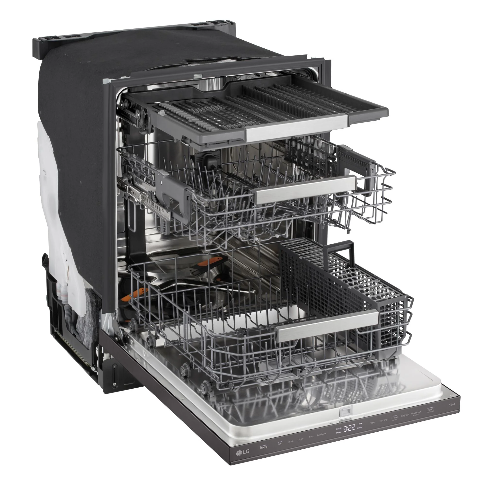 LG Black Stainless Steel 24" Top Control Dishwasher with QuadWash® - LDNPM654D - Image 4