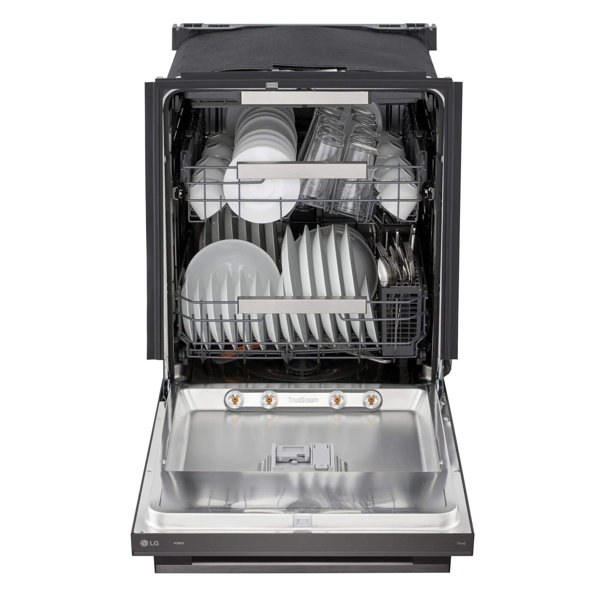 LG Black Stainless Steel 24" Top Control Dishwasher with TrueSteam® - LDNTH753D - Image 3