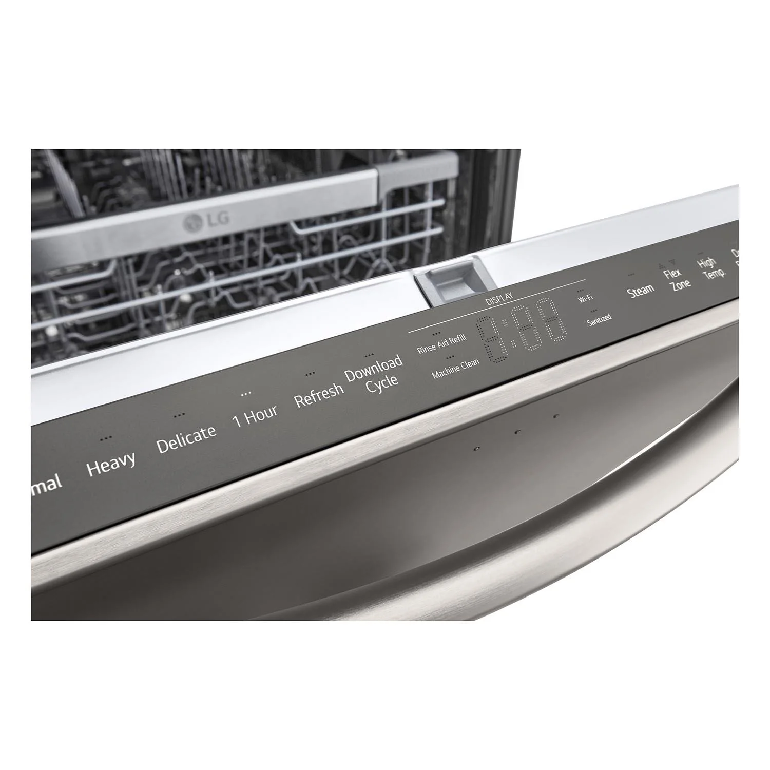 LG Black Stainless Steel Smart Dishwasher with 1-Hour Wash & Dry, QuadWash™ Pro, TrueSteam® and Dynamic Heat Dry™ - LDTH7972D - Image 3