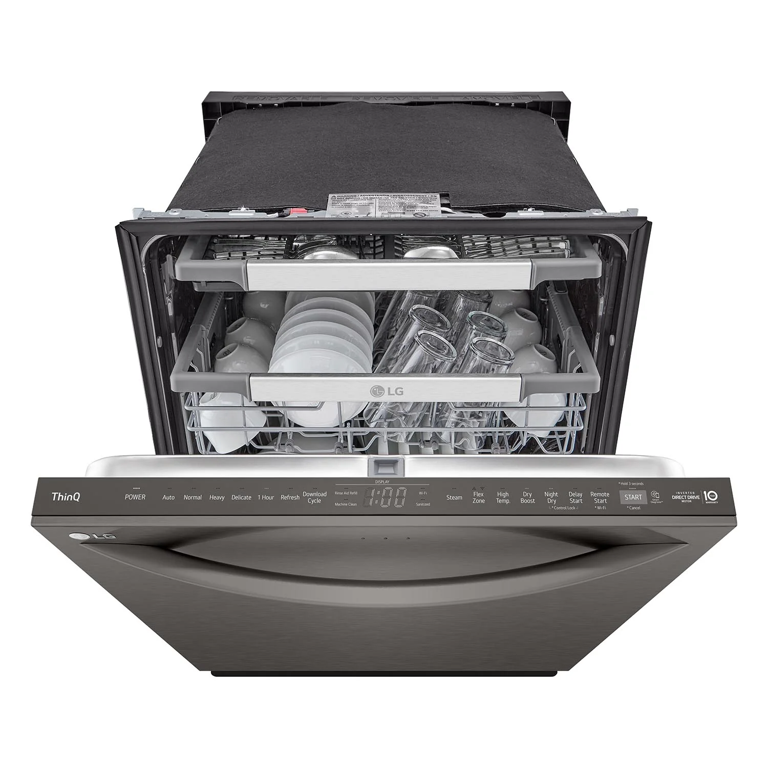 LG Black Stainless Steel Smart Dishwasher with 1-Hour Wash & Dry, QuadWash™ Pro, TrueSteam® and Dynamic Heat Dry™ - LDTH7972D - Image 5