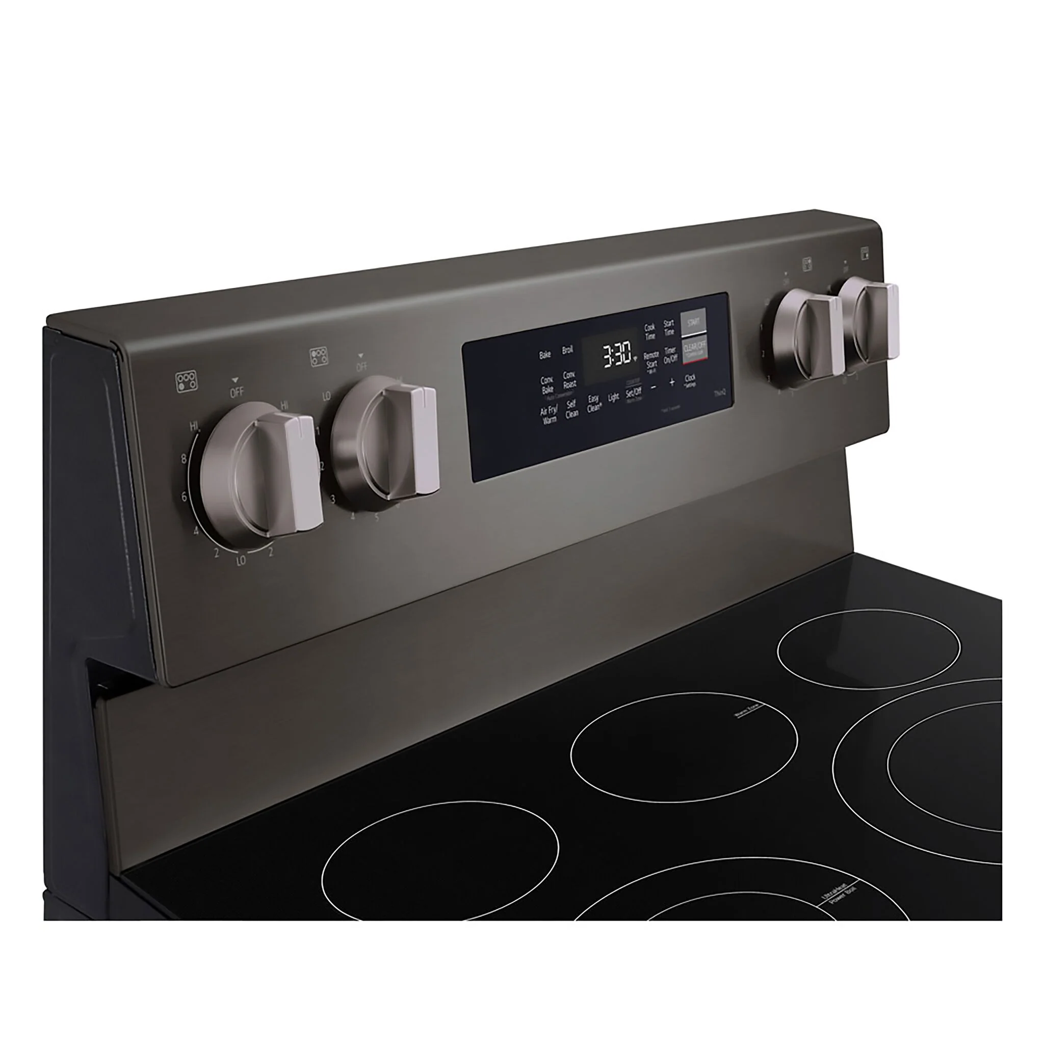 LG Black Stainless Steel Smart Electric Freestanding Range with Air Fry (6.3 Cu.Ft) - LREN6323ZE - Image 6
