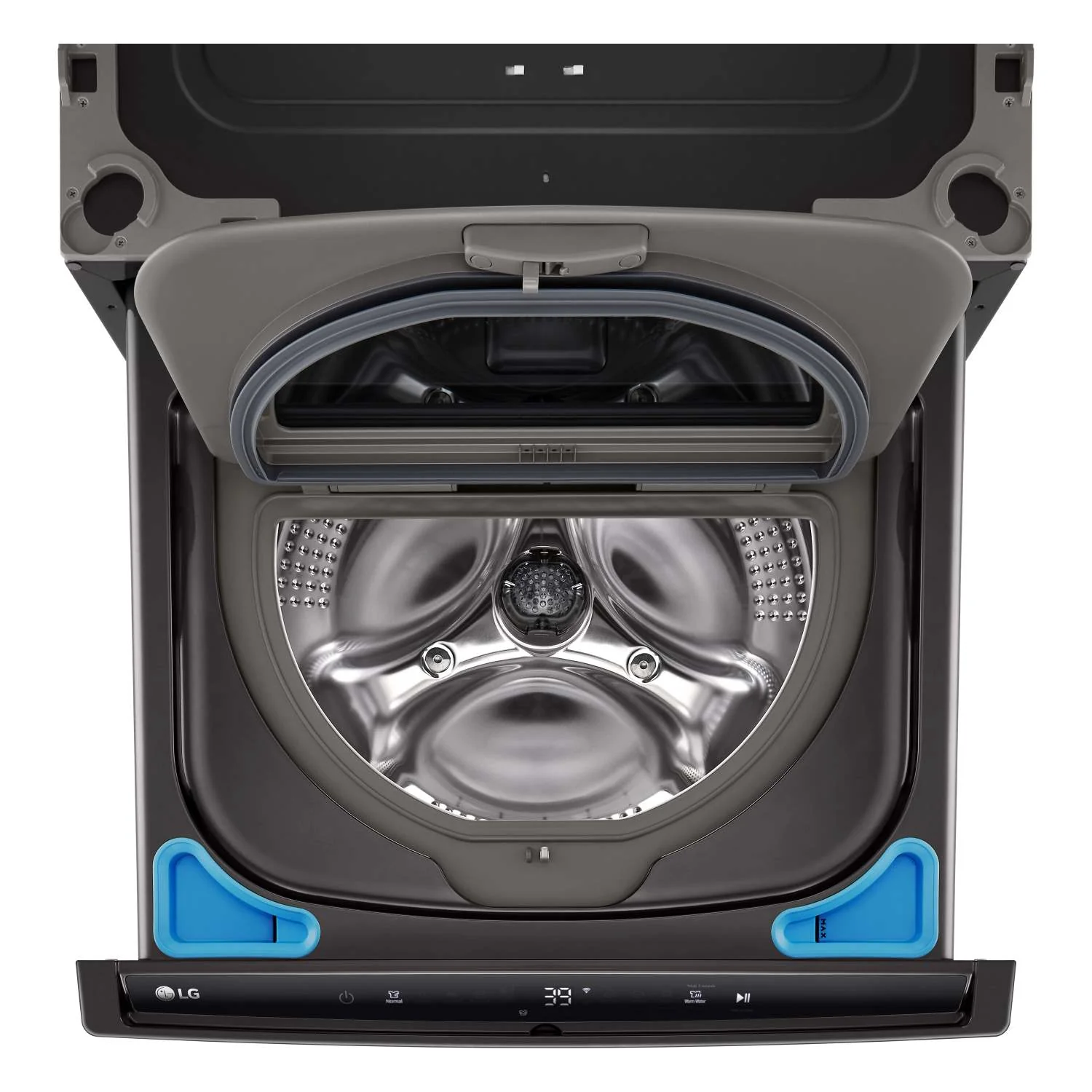 LG Black Steel 27'' LG SideKick™ Pedestal Washer (1 Cu. Ft) - WD300CB - Image 12