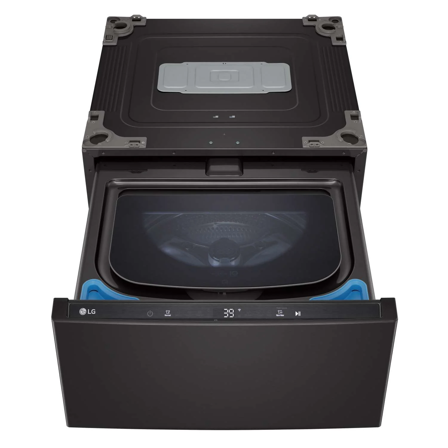 LG Black Steel 27'' LG SideKick™ Pedestal Washer (1 Cu. Ft) - WD300CB - Image 4