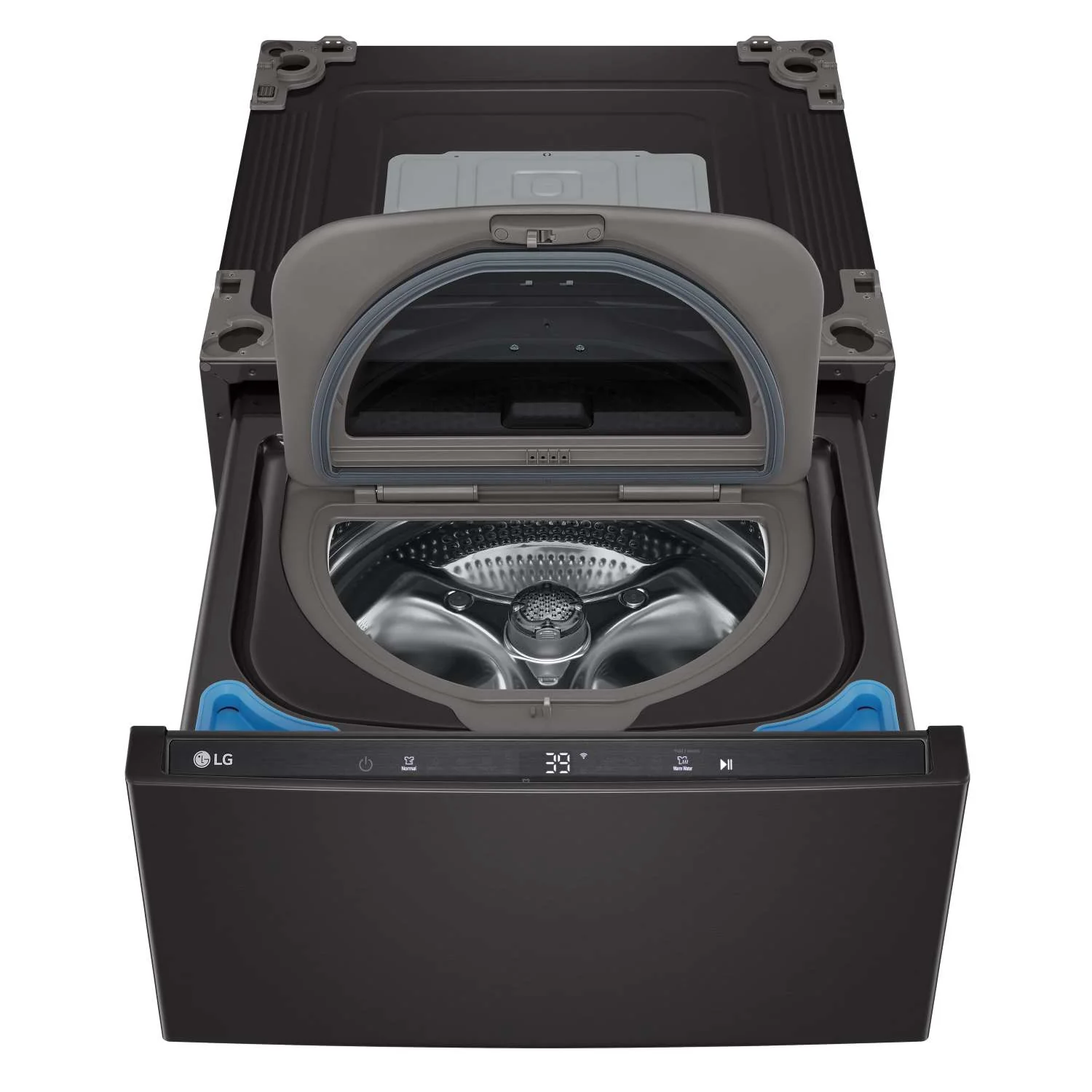LG Black Steel 27'' LG SideKick™ Pedestal Washer (1 Cu. Ft) - WD300CB - Image 5
