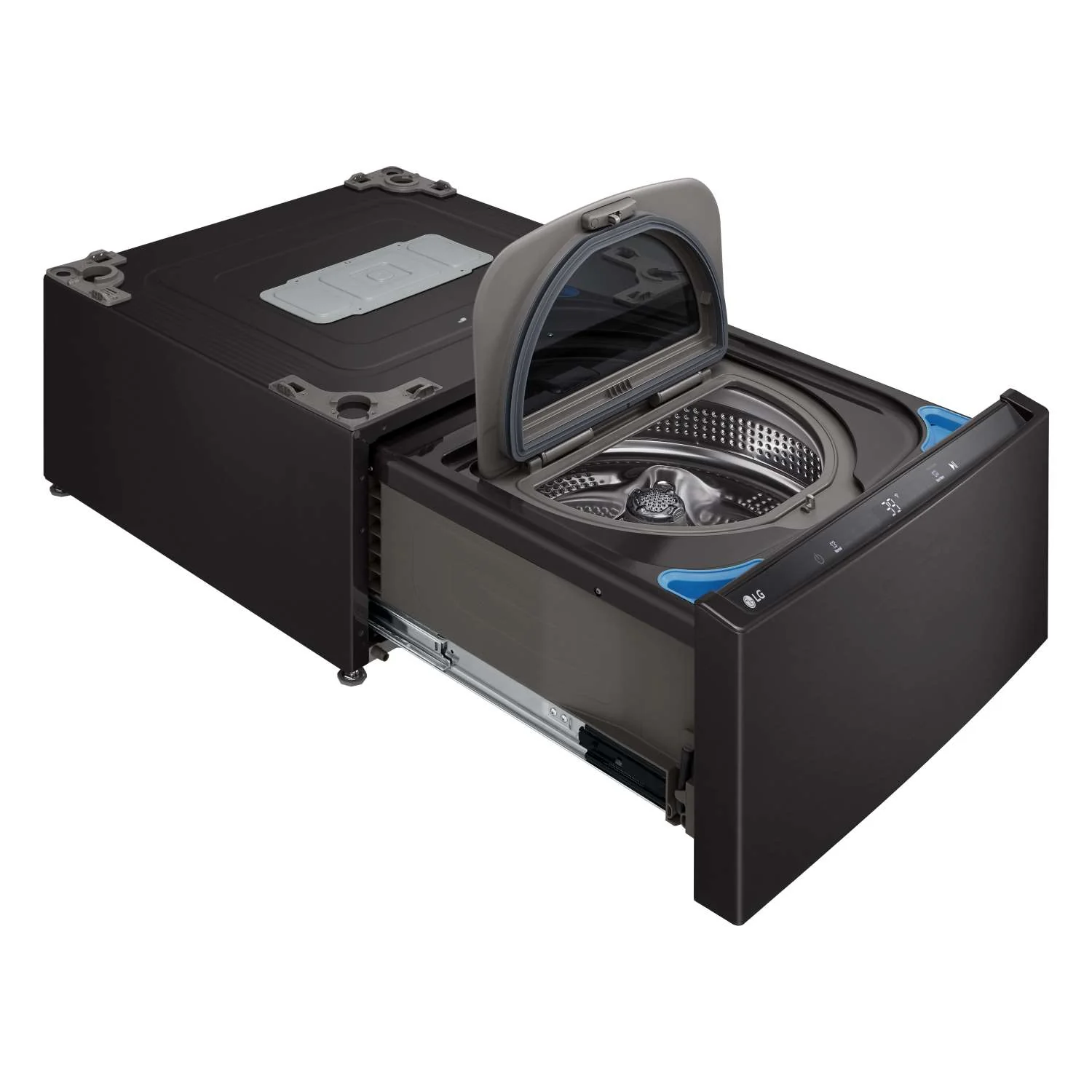 LG Black Steel 27'' LG SideKick™ Pedestal Washer (1 Cu. Ft) - WD300CB - Image 8