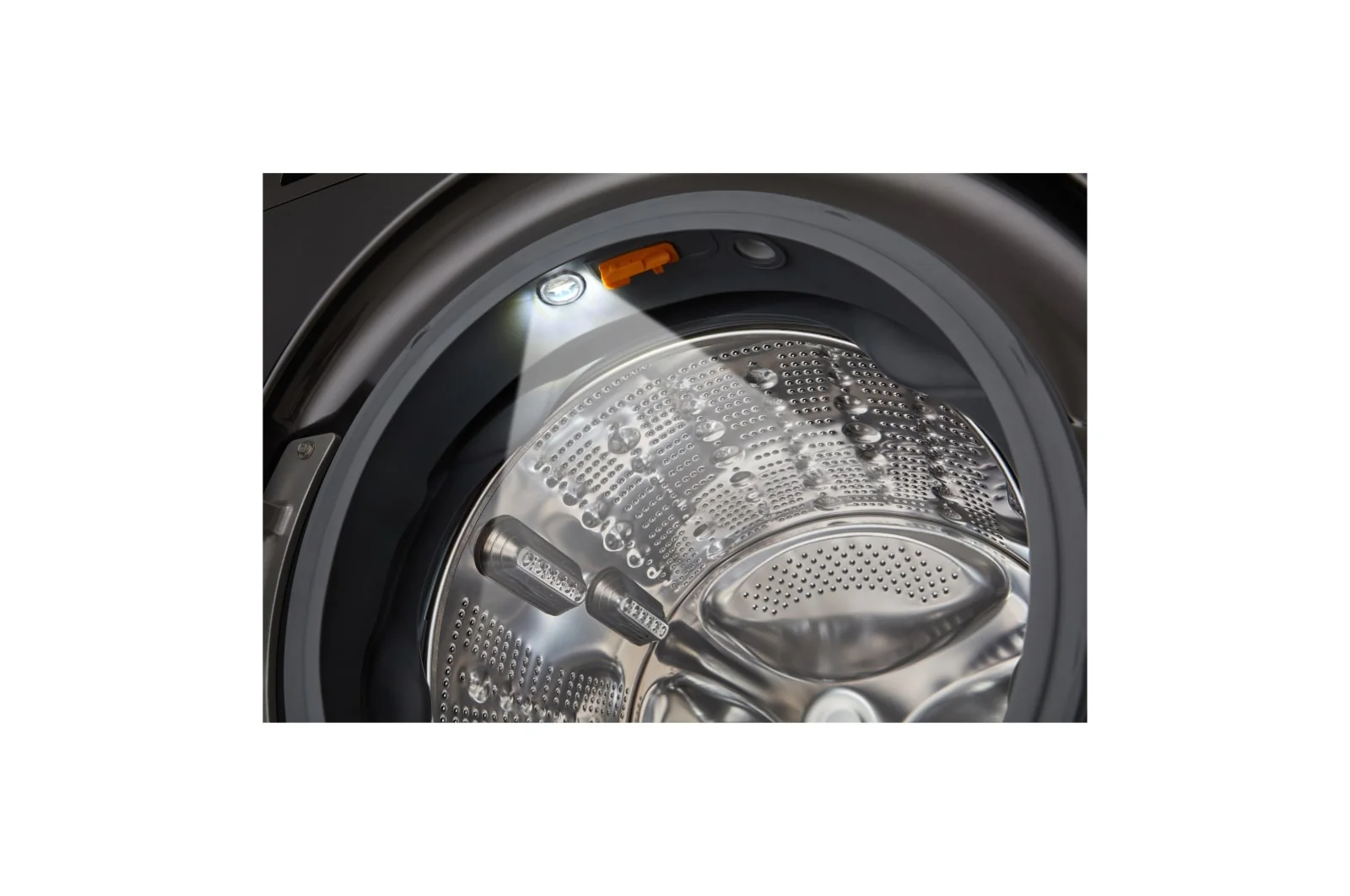 LG Black Steel 5.8 cu. ft. Front Load Washer with AI DD™ 2.0 and LCD Knob - WM6700HBA - Image 7