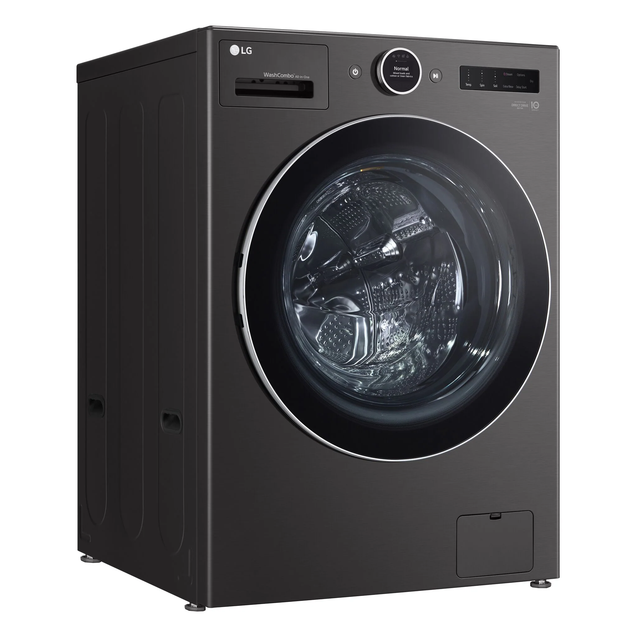 LG Black Steel All-in-One Ventless Washer/Dryer Combo with Inverter HeatPump™ Technology and Direct Drive Motor (5.8 cu. ft. - WM6998HBA - Image 3