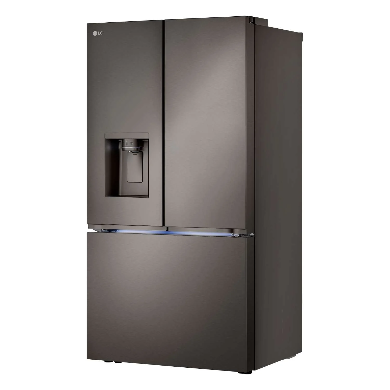 LG 35.75" 26 Cu. Ft. Black Stainless Steel Smart Counter-Depth MAX™  French Door Refrigerator with Four Types of Ice - LRYXC2606D - Image 2