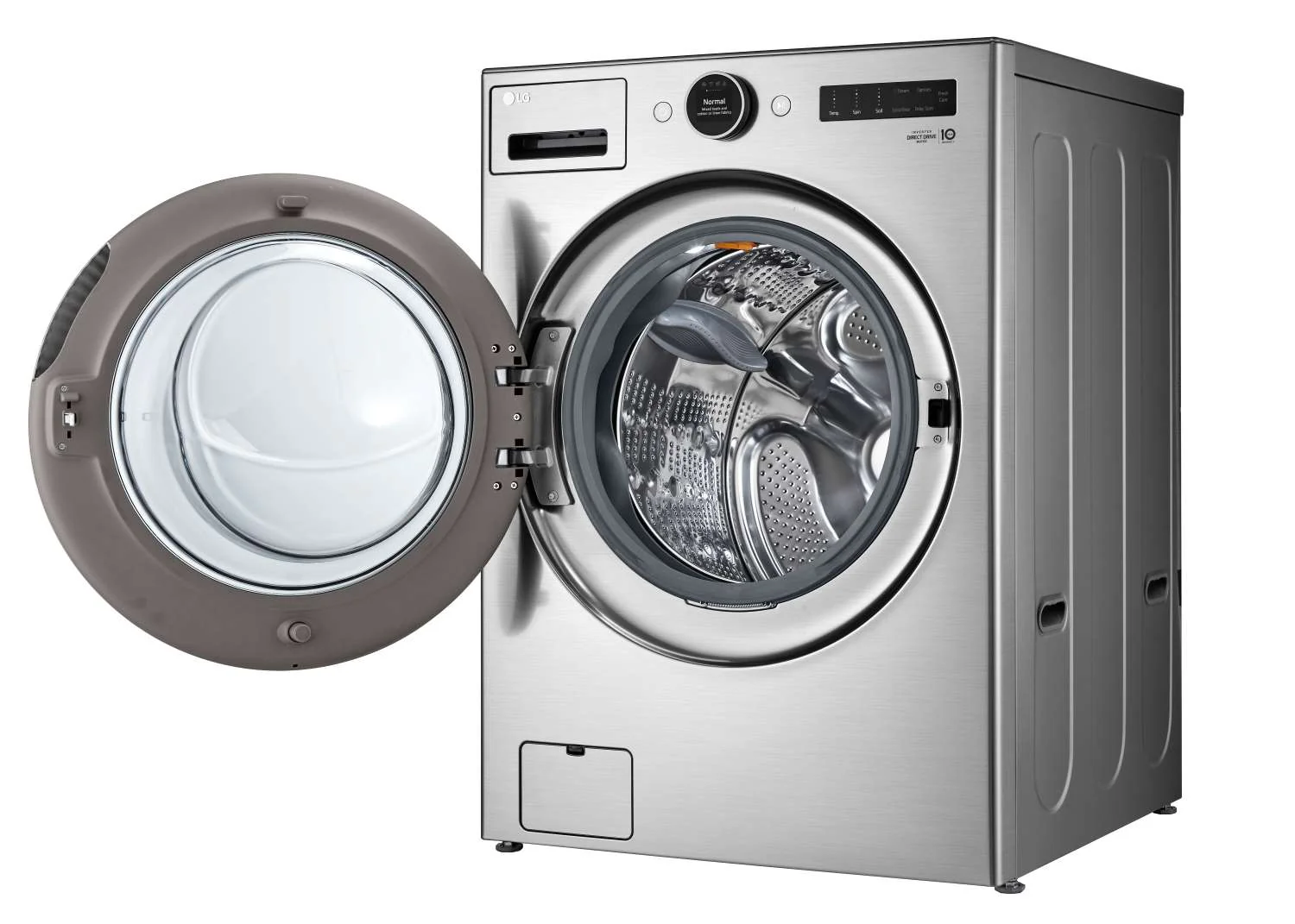 LG Graphite Steel 5.2 cu. ft. Front Load Washer with AI DD™ and LCD Knob - WM5500HVA - Image 2