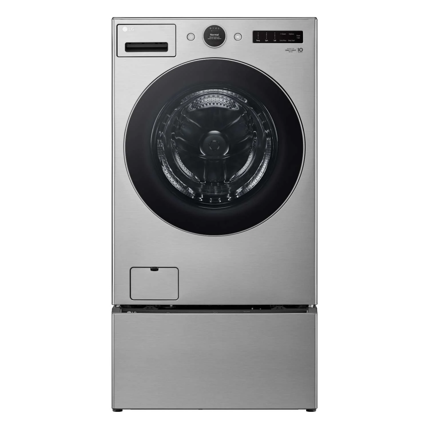 LG Graphite Steel 5.2 cu. ft. Front Load Washer with AI DD™ and LCD Knob - WM5500HVA - Image 6