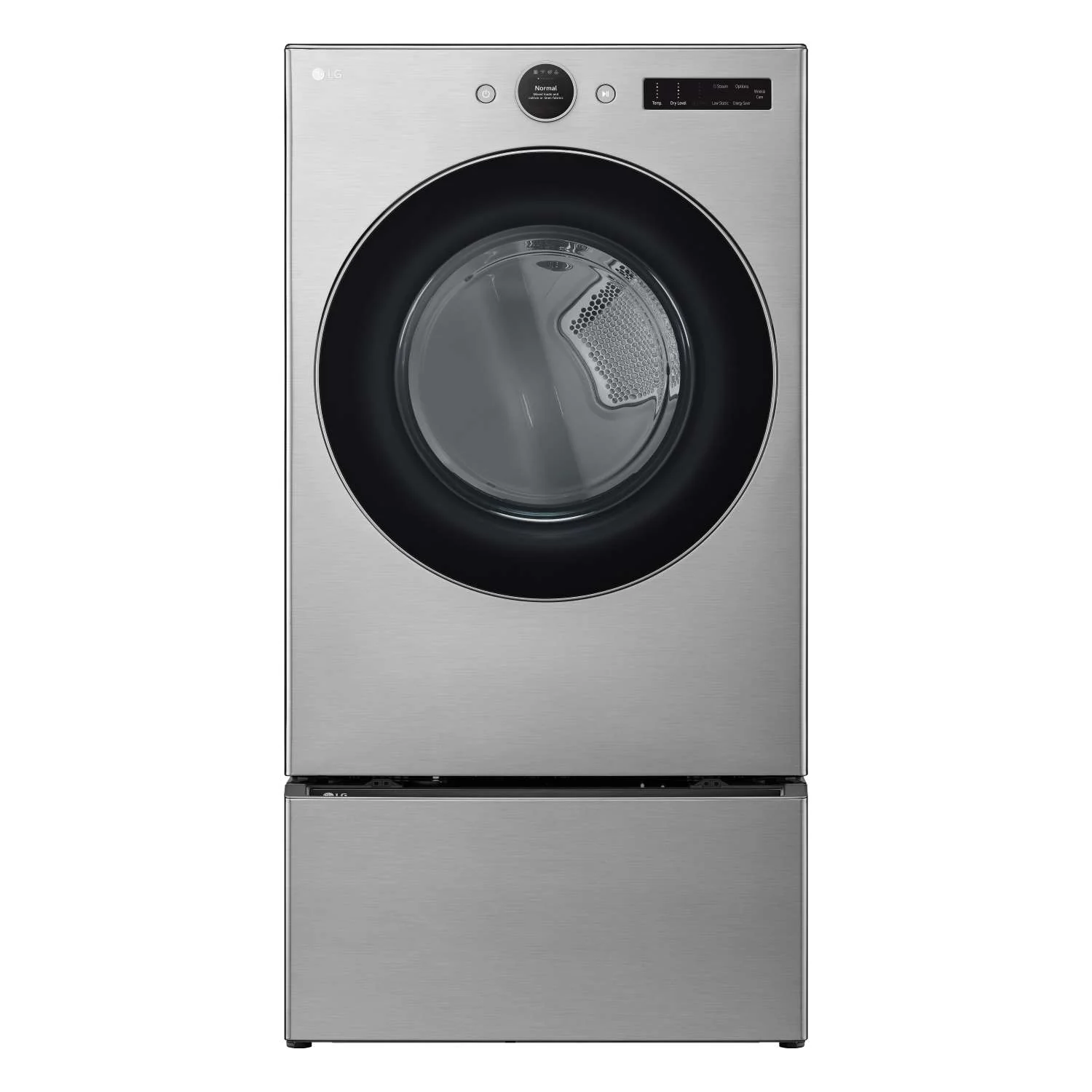 LG Graphite Steel 7.4 cu. ft. Ultra Large Capacity Smart Front Load Dryer with Built-In Intelligence & TurboSteam® - DLEX5500V - Image 4