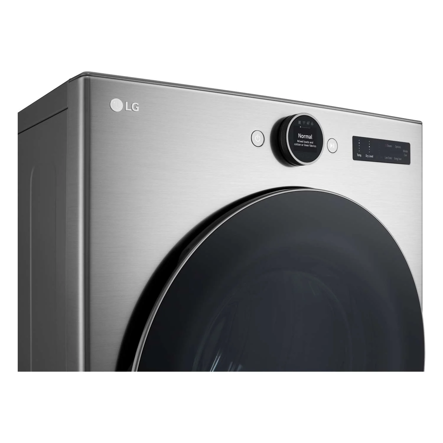 LG Graphite Steel 7.4 cu. ft. Ultra Large Capacity Smart Front Load Dryer with Built-In Intelligence & TurboSteam® - DLEX5500V - Image 6