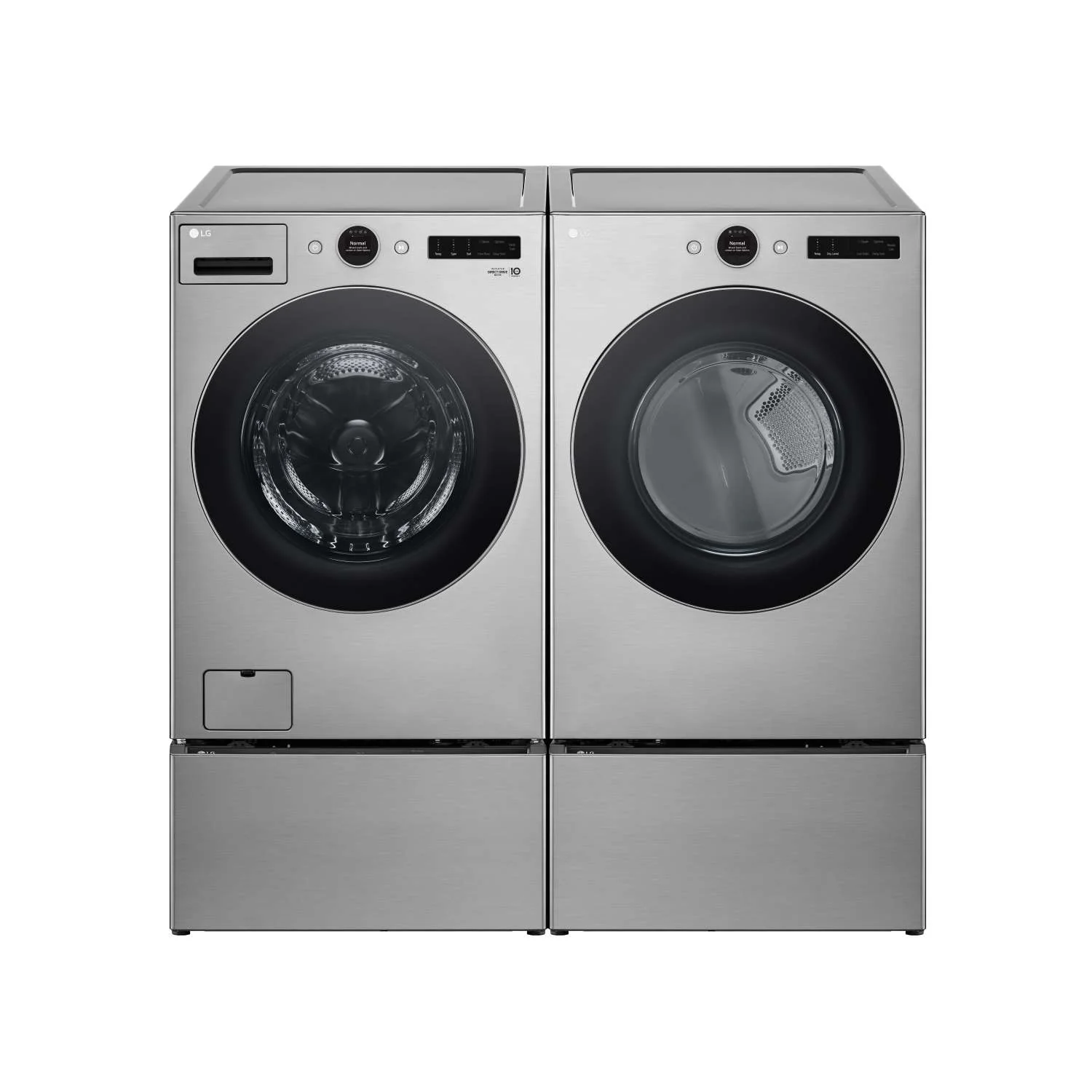 LG Graphite Steel 7.4 cu. ft. Ultra Large Capacity Smart Front Load Dryer with Built-In Intelligence & TurboSteam® - DLEX5500V - Image 7