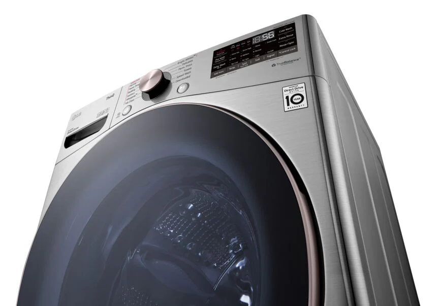 LG Graphite Steel Front Load Steam Washer with AI DD (5.2 Cu. Ft) - WM3850HVA - Image 4