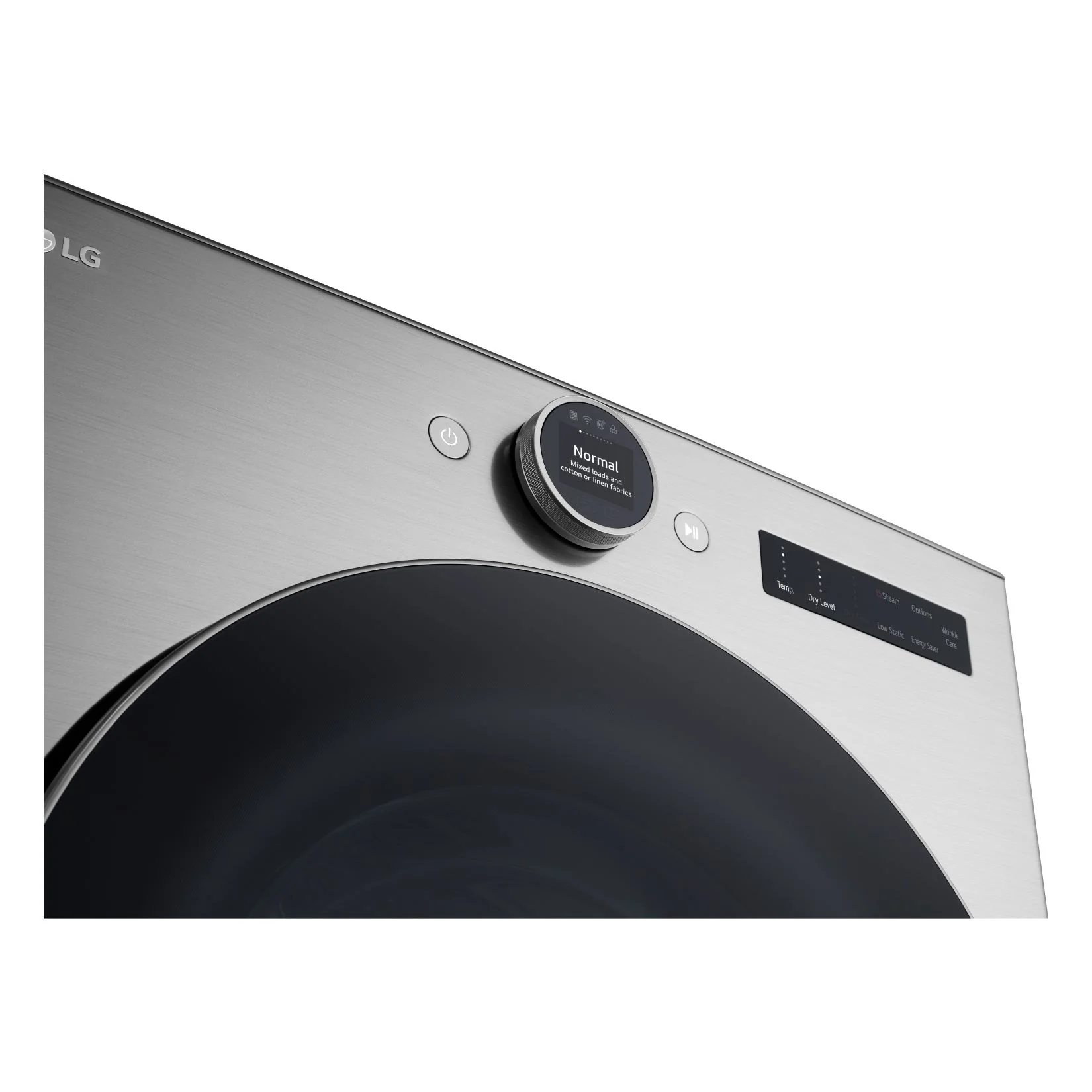 LG Graphite Steel Front Load Washer with AI DD™ (5.2 cu. Ft) & Ultra Large Capacity Smart Front Load Dryer with Built-In Intelligence & TurboSteam® (7.4 cu. ft) - WM5500HVA/DLEX5500V - Image 4