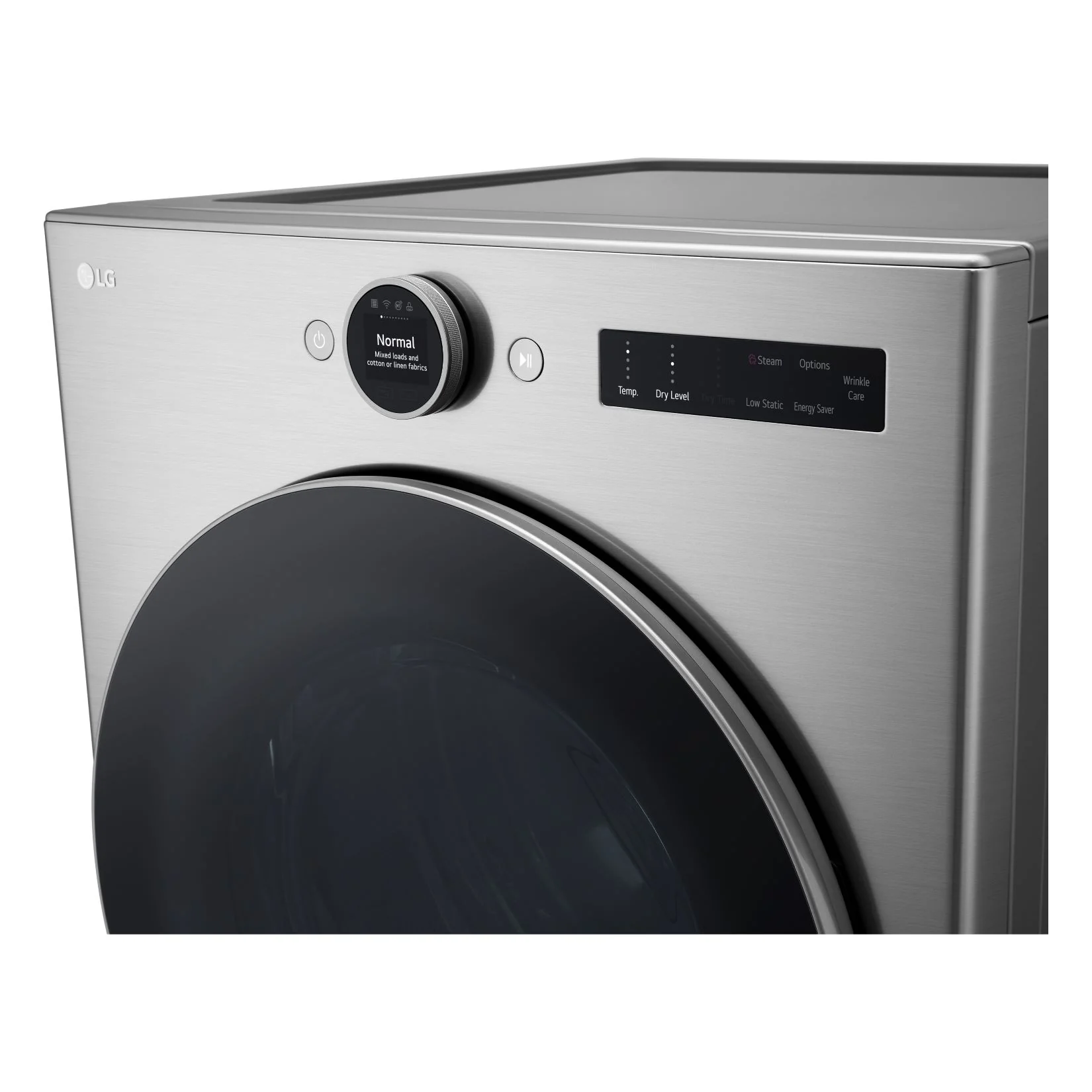 LG Graphite Steel Front Load Washer with AI DD™ (5.2 cu. Ft) & Ultra Large Capacity Smart Front Load Dryer with Built-In Intelligence & TurboSteam® (7.4 cu. ft) - WM5500HVA/DLEX5500V - Image 6