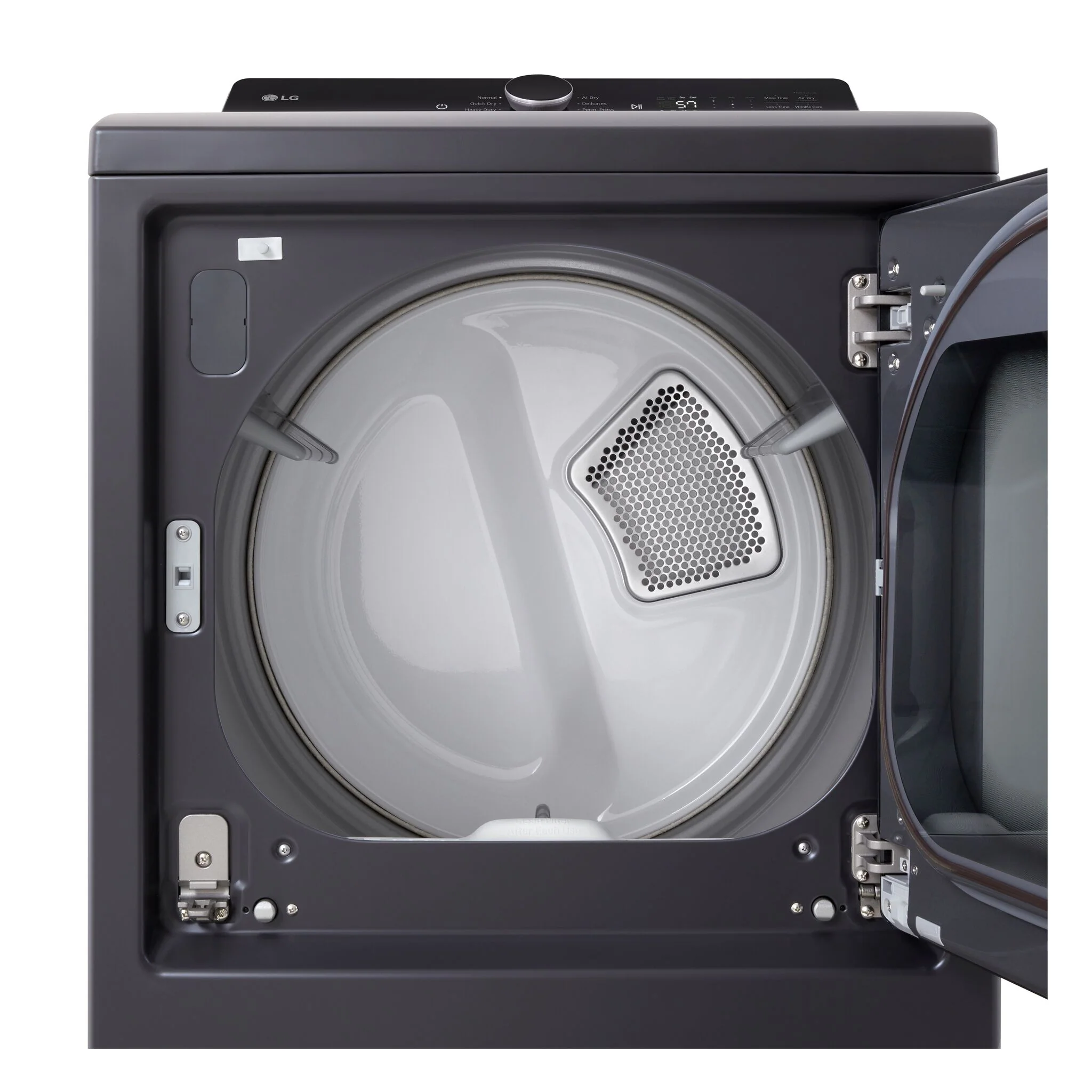LG Matte Black Electric Dryer with EasyLoad™ Door (7.3 cu.ft) - DLE8400BE - Image 6