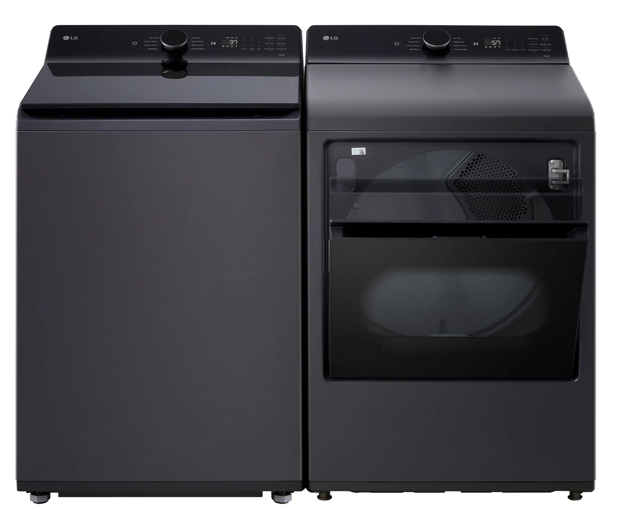 LG Matte Black Top Load Washer with 4-Way™ Agitator (6.1 cu. ft.) - WT8405CB - Image 6