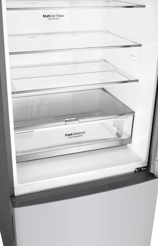 LG 28" 15 Cu. Ft. Platinum SilverCounter-Depth Bottom-Freezer Refrigerator with Door Cooling - LBNC15251V - Image 10