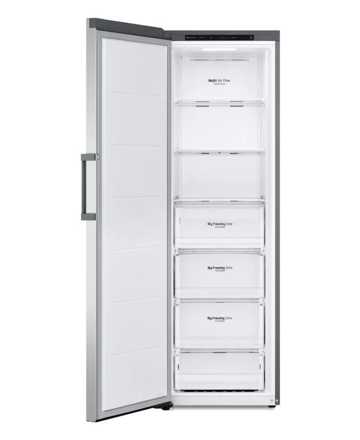 LG Platinum Silver Steel Counter Depth Upright Column No Frost Cooling Freezer (11.4 Cu.Ft) - LROFC1104V - Image 5