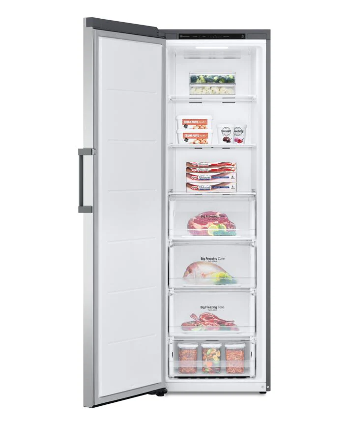 LG Platinum Silver Steel Counter Depth Upright Column No Frost Cooling Freezer (11.4 Cu.Ft) - LROFC1104V - Image 6