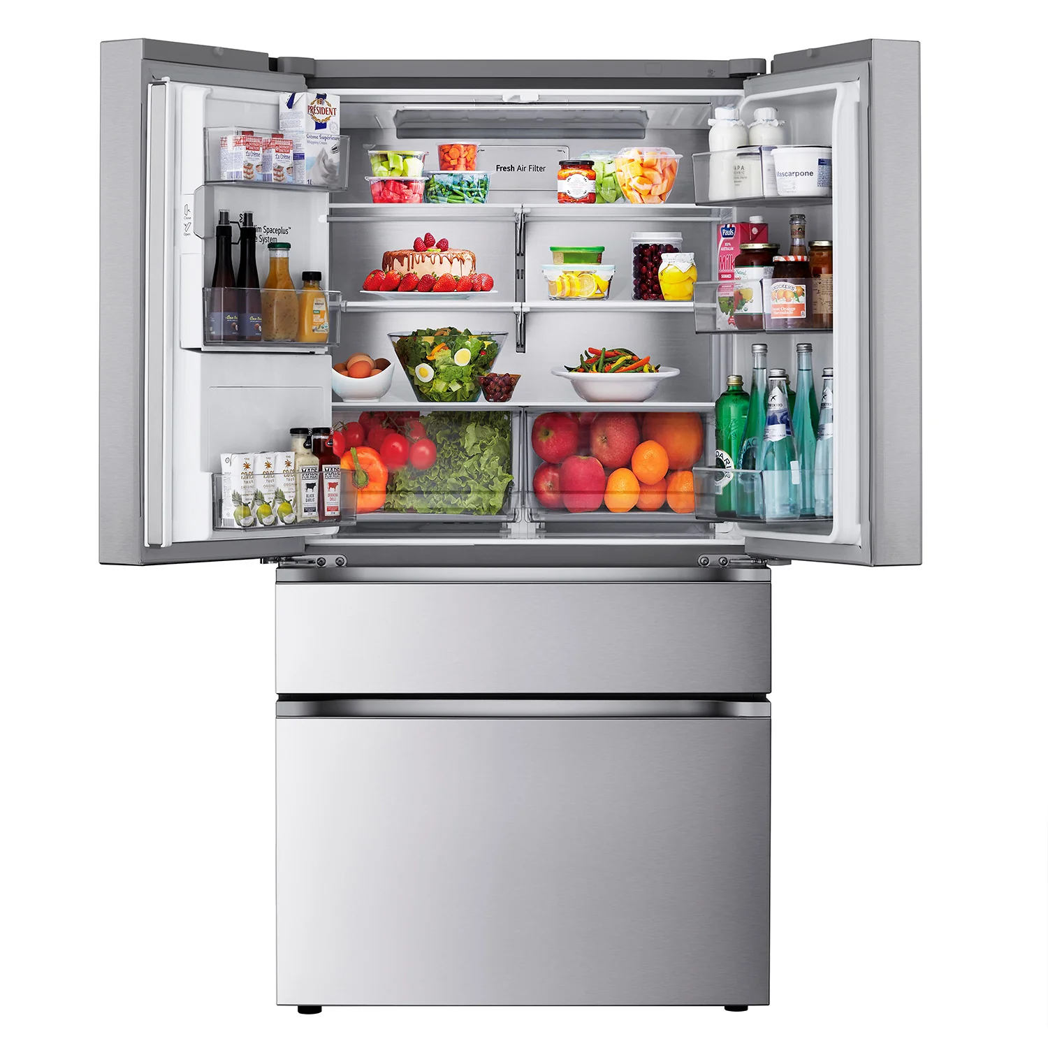 LG 36" 29 Cu. Ft. PrintProof Stainless Steel 4-Door French Door Refrigerator - LF29S8330S - Image 6