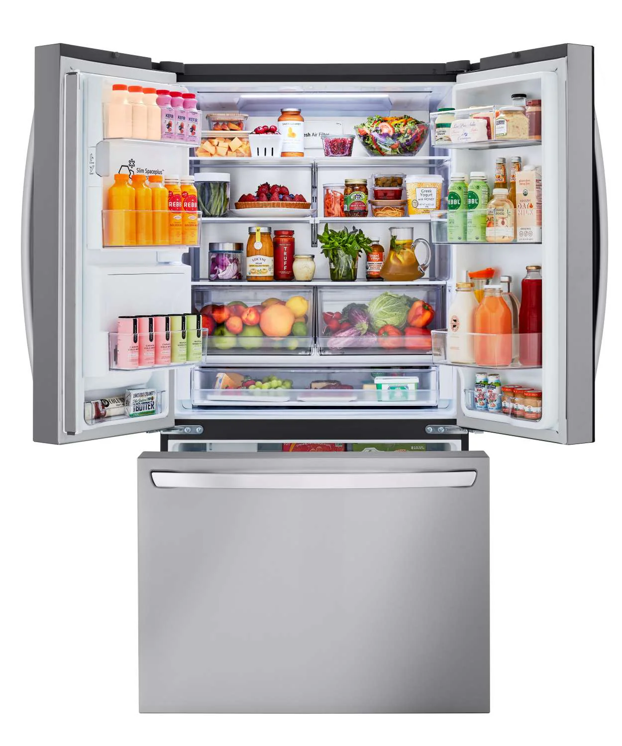 LG 35.75" 26 Cu. Ft. Stainless Steel Smart Counter-Depth MAX™ French Door Refrigerator - LRFXC2606S - Image 6