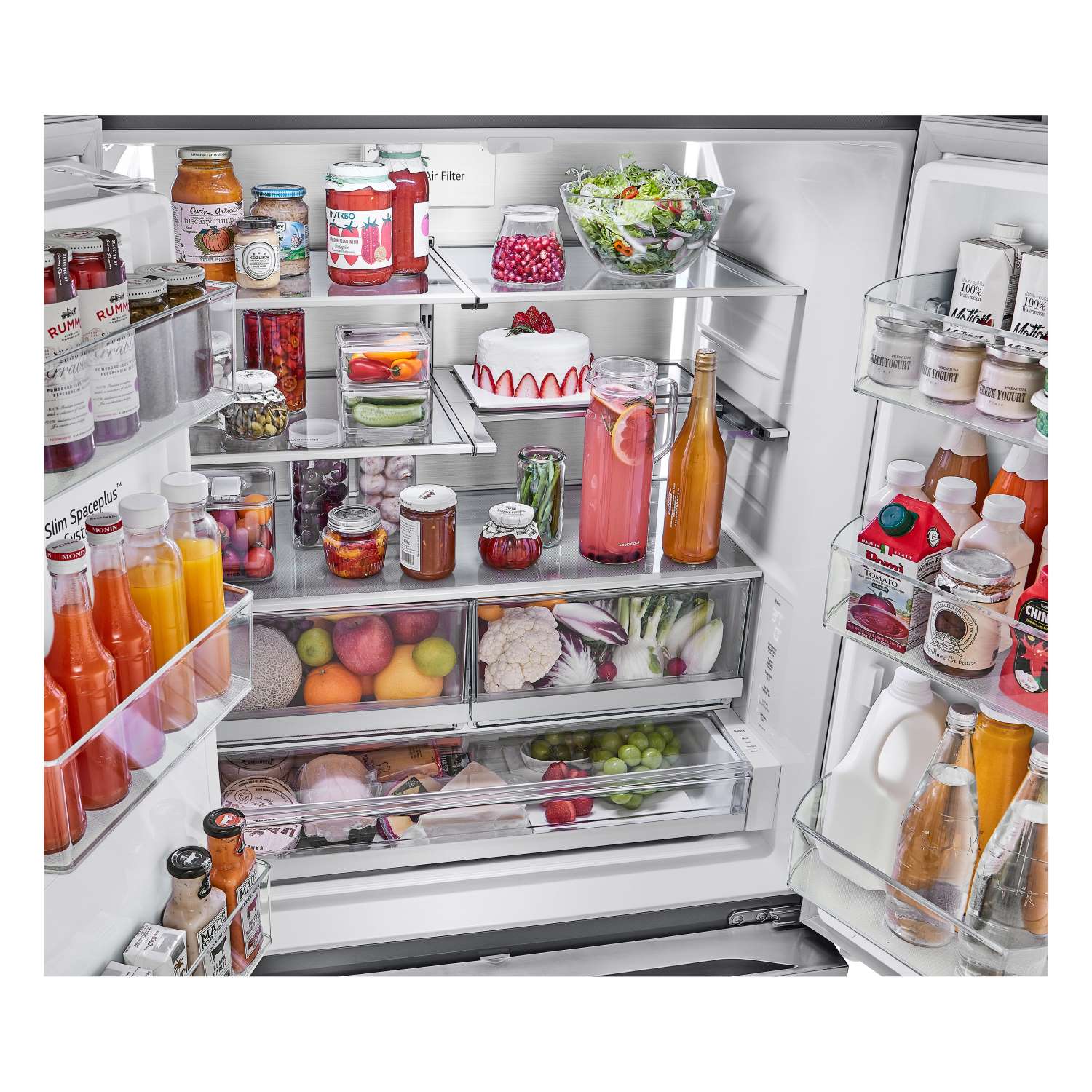 LG 35.75" 26 Cu. Ft. Stainless Steel Smart Counter-Depth MAX™ French Door Refrigerator with Four Types of Ice - LRYXC2606S - Image 7