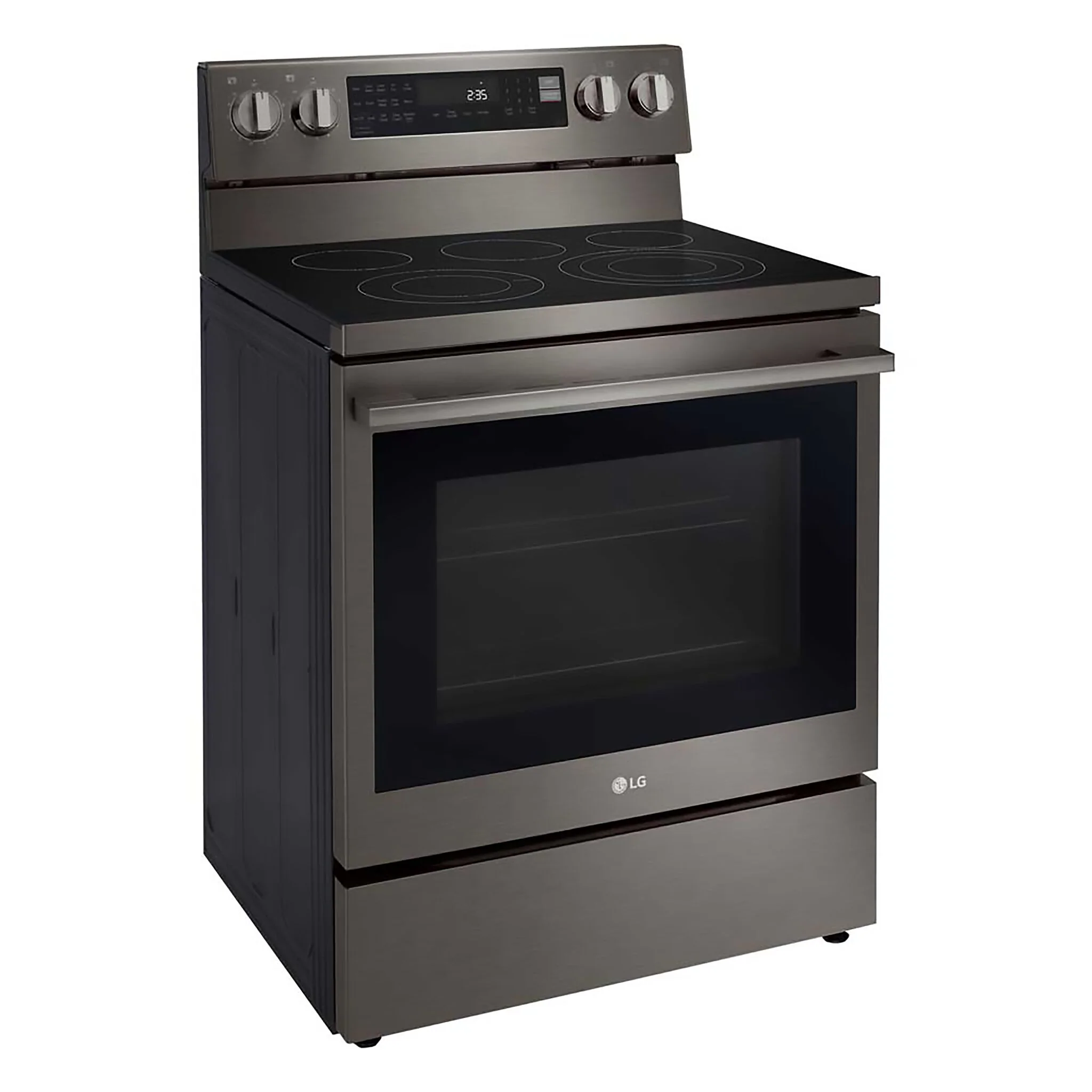 LG Smudge Resistant Black Stainless Steel Smart Electric Freestanding Range with Air Sous Vide (6.3 Cu.Ft) - LREN6325ZE - Image 3