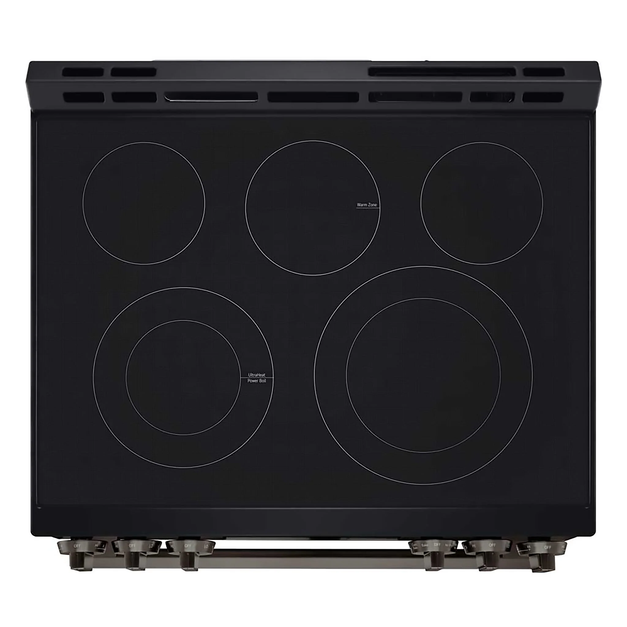 LG Smudge Resistant Black Stainless Steel Smart Electric Slide-In Range with Air Fry (6.3 Cu.Ft) - LSEL6333ZE - Image 3