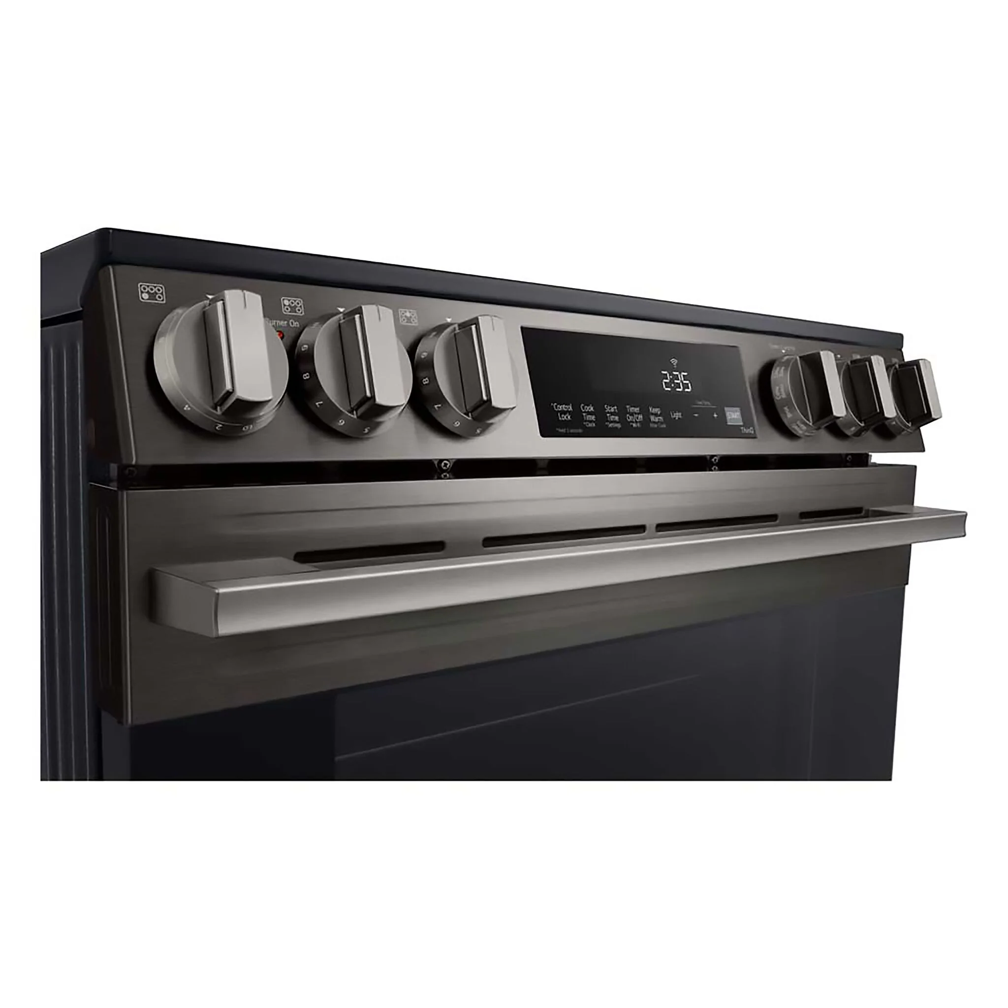 LG Smudge Resistant Black Stainless Steel Smart Electric Slide-In Range with Air Fry (6.3 Cu.Ft) - LSEL6333ZE - Image 5