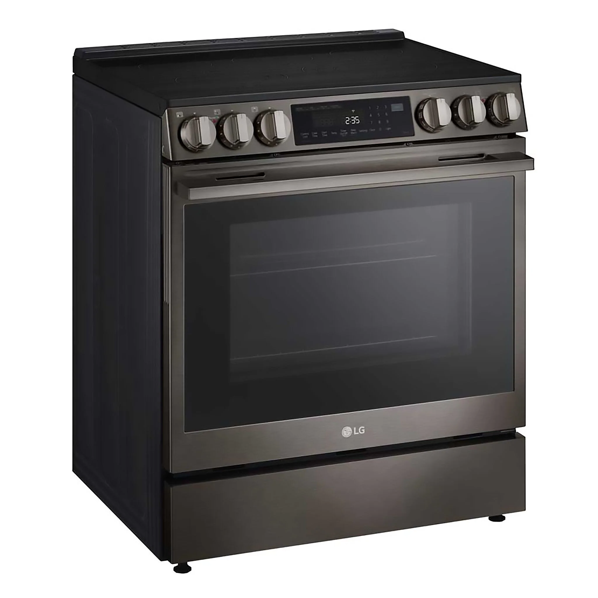 LG Smudge Resistant Black Stainless Steel Smart Electric Slide-In Range with Air Sous Vide (6.3 Cu.Ft) - LSEL6335ZE - Image 3