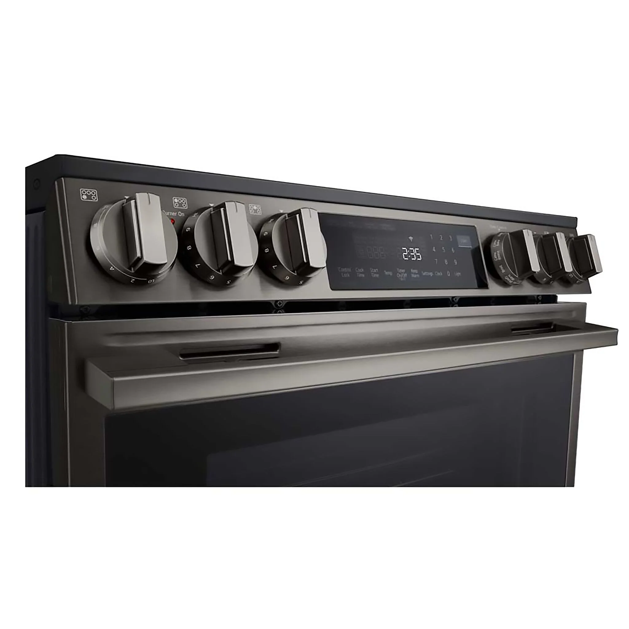 LG Smudge Resistant Black Stainless Steel Smart Electric Slide-In Range with Air Sous Vide (6.3 Cu.Ft) - LSEL6335ZE - Image 7