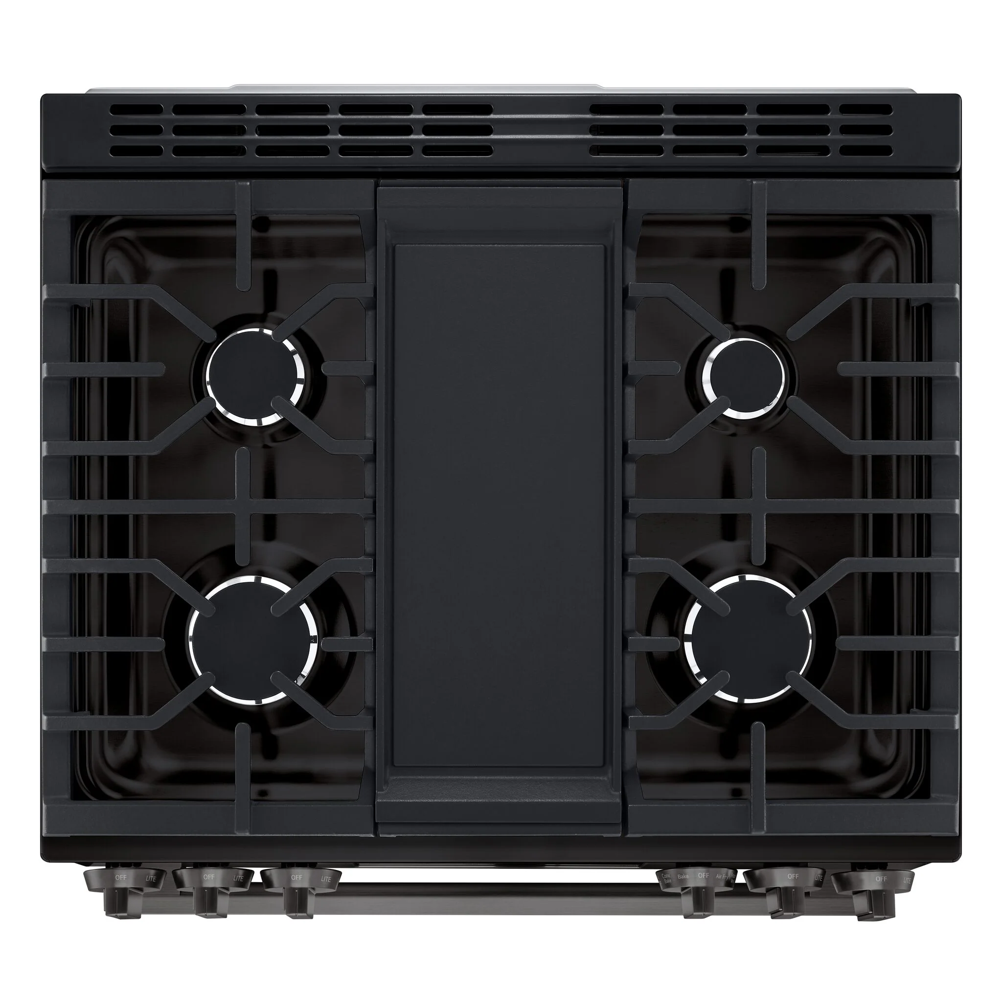 LG Smudge Resistant Black Stainless Steel Smart Gas Slide-In Range with Air Fry (6.3 Cu.Ft) - LSGL6335Z - Image 4