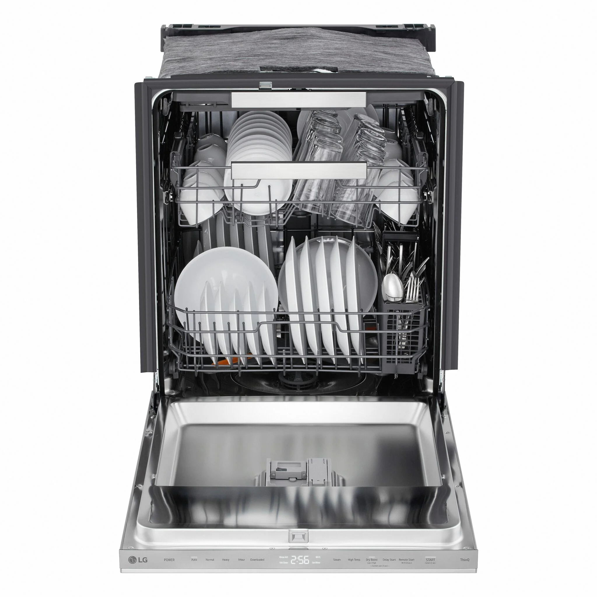 LG Smudge Resistant Stainless Steel 46dB Top Control Dishwasher with FlushFit™ Design, QuadWash® Pro and AutoVentDry™ - LDNPQ555S - Image 3