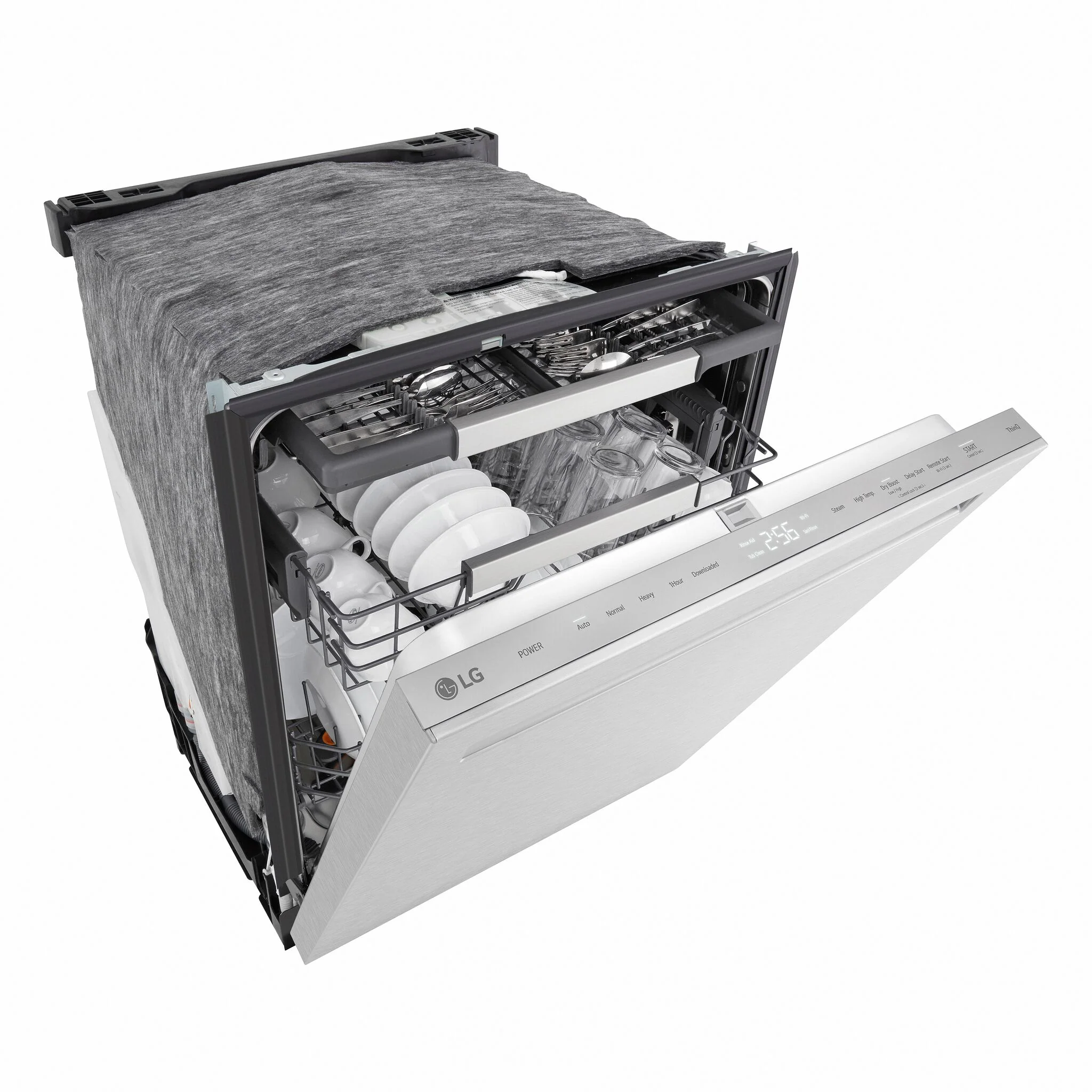 LG Smudge Resistant Stainless Steel 46dB Top Control Dishwasher with FlushFit™ Design, QuadWash® Pro and AutoVentDry™ - LDNPQ555S - Image 9