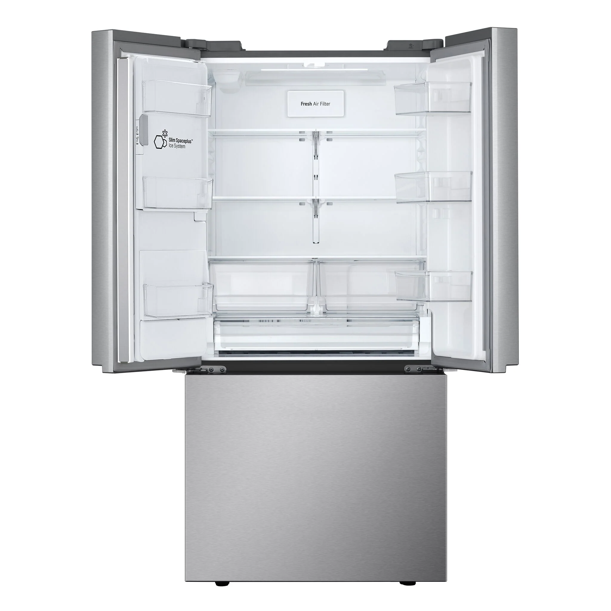 LG 33" 20 Cu. Ft. Smudge Resistant Stainless Steel Counter-Depth MAX™ French Door Refrigerator - LF20C6330S - Image 3