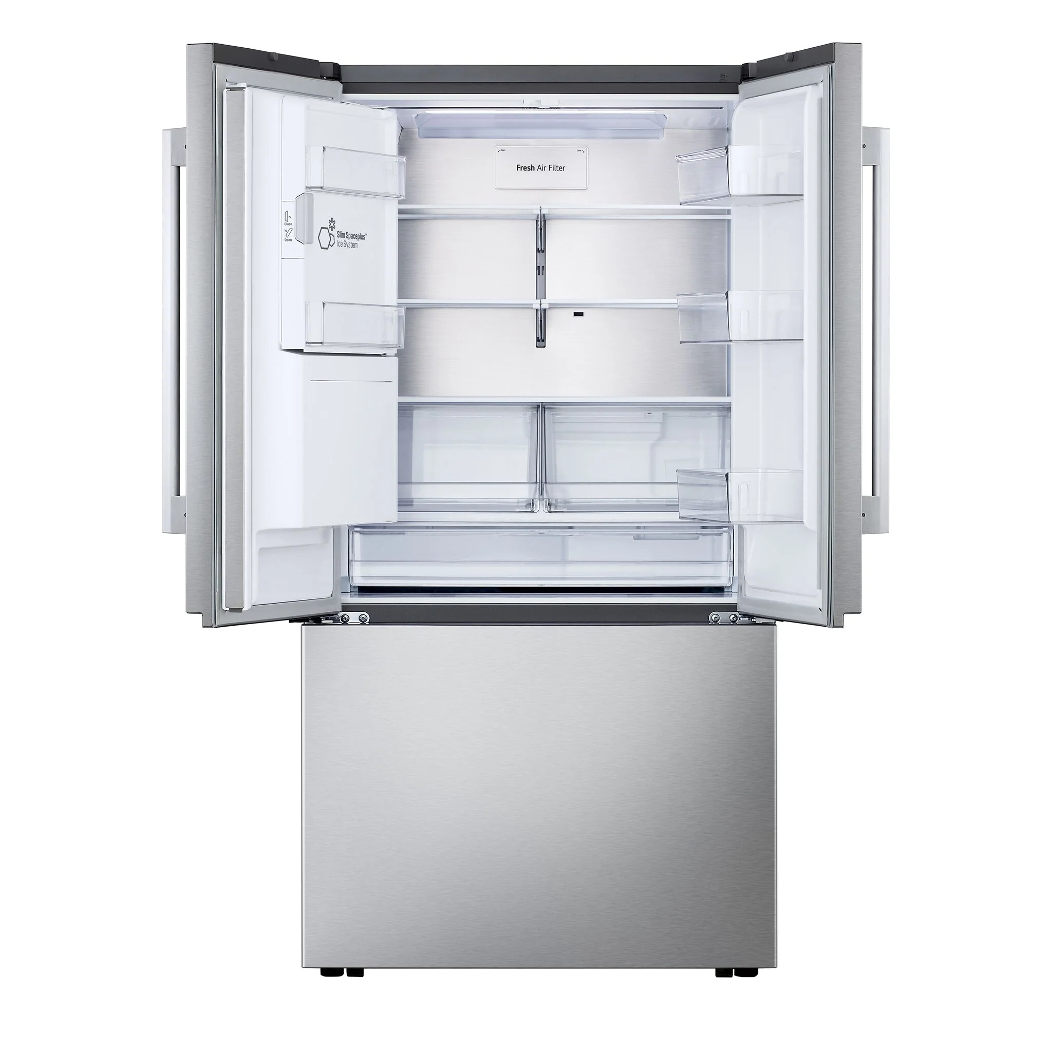 LG 35.75" 24 Cu. Ft. Smudge Resistant Stainless Steel Counter-Depth MAX™ with Zero Clearance™ French Door Refrigerator - LF24Z6530S - Image 4